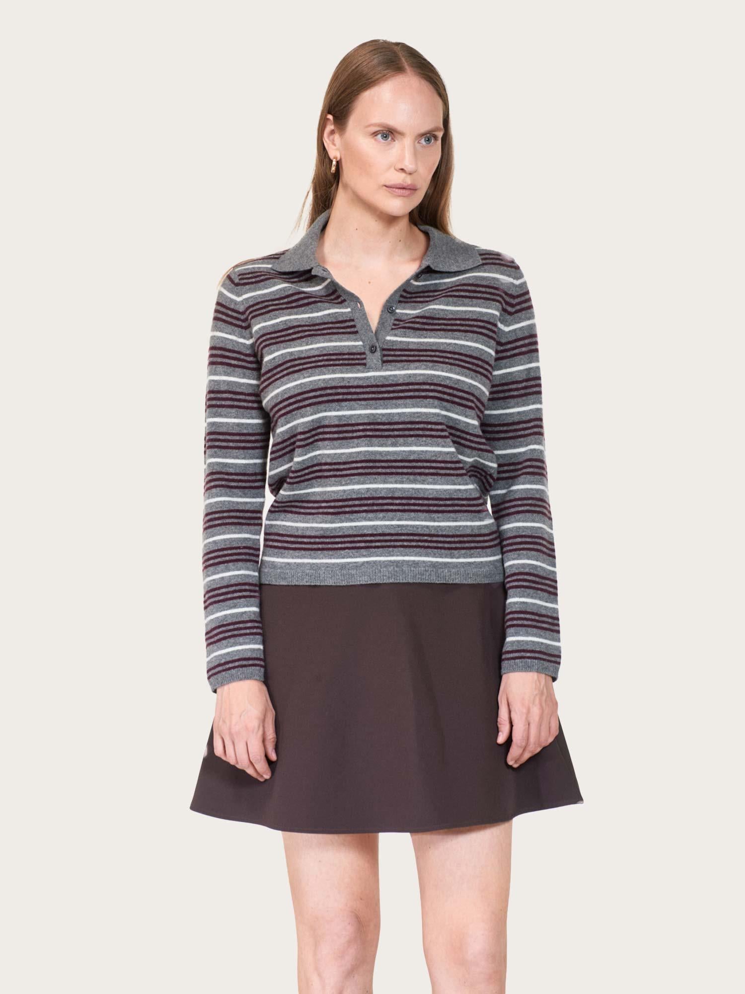 Cassie Stripe - Grey Multi