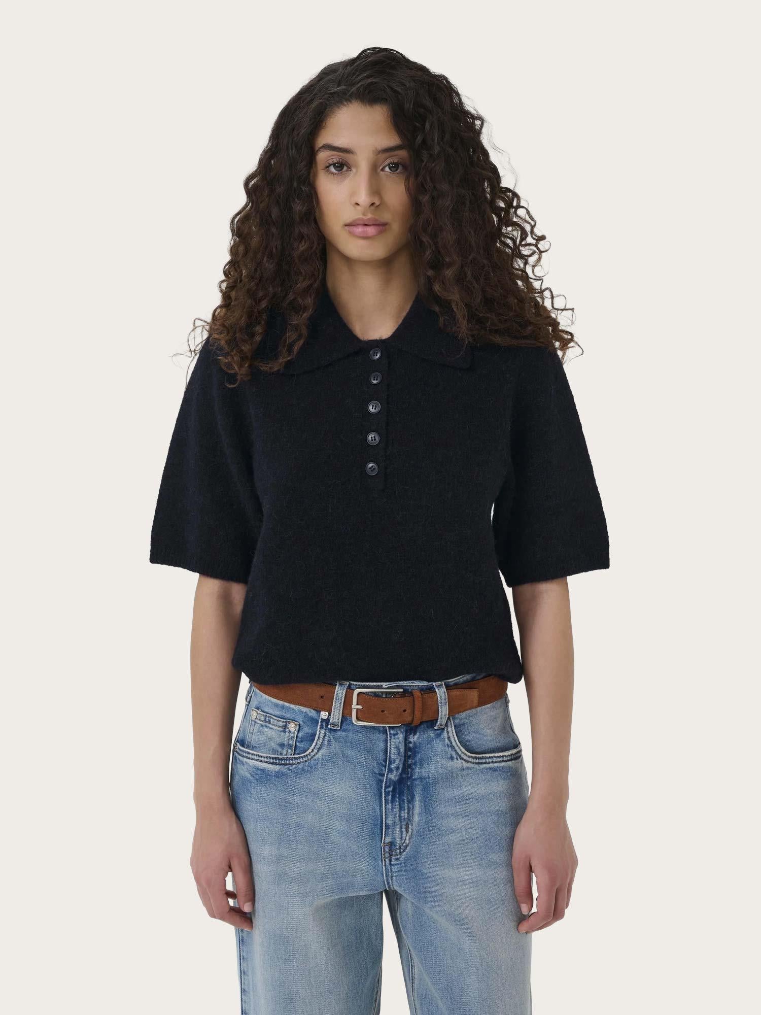 Alpha ss Polo Pullover - Sky Captain Melange