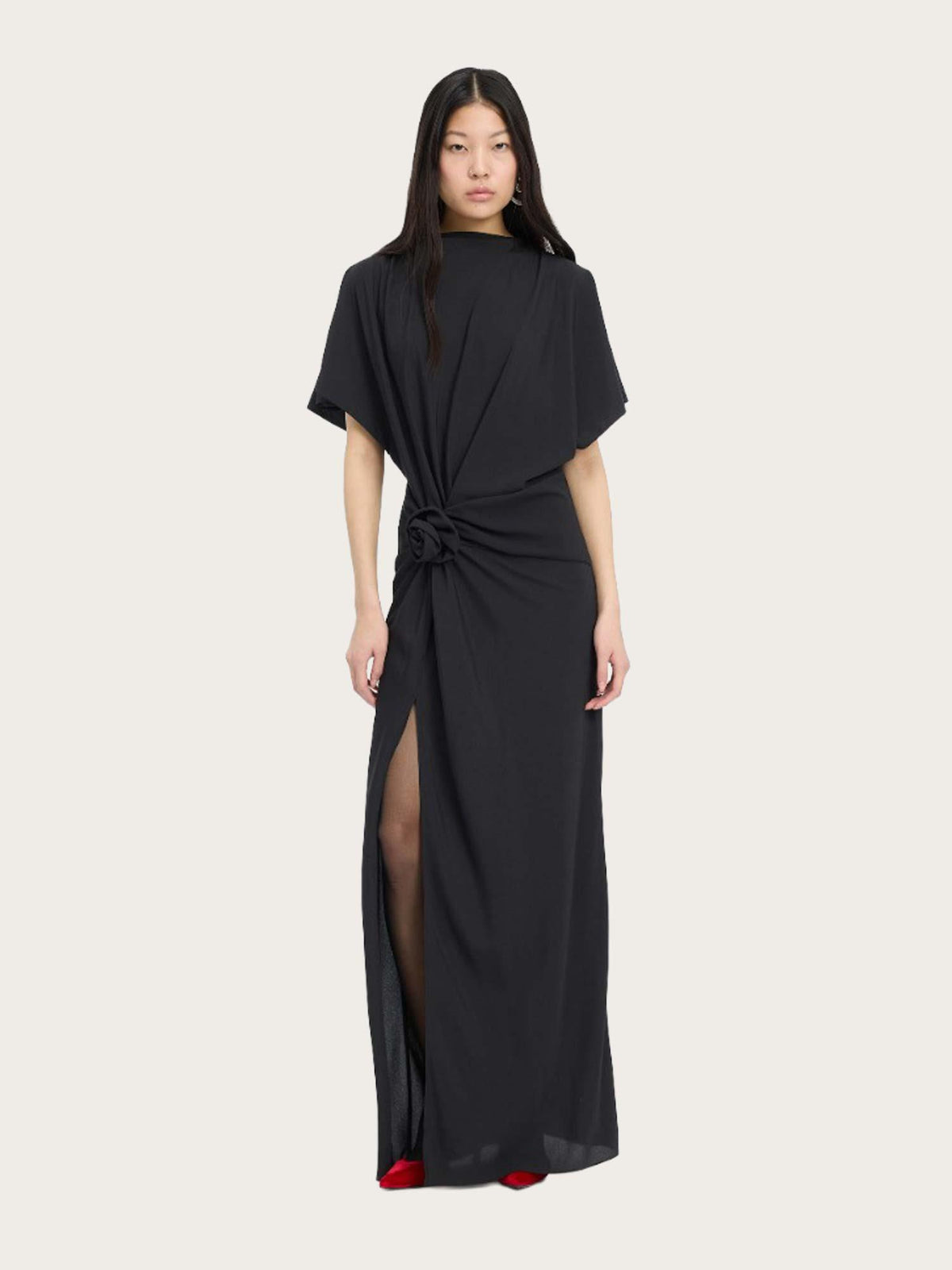 Maxi Slit Dress - Black