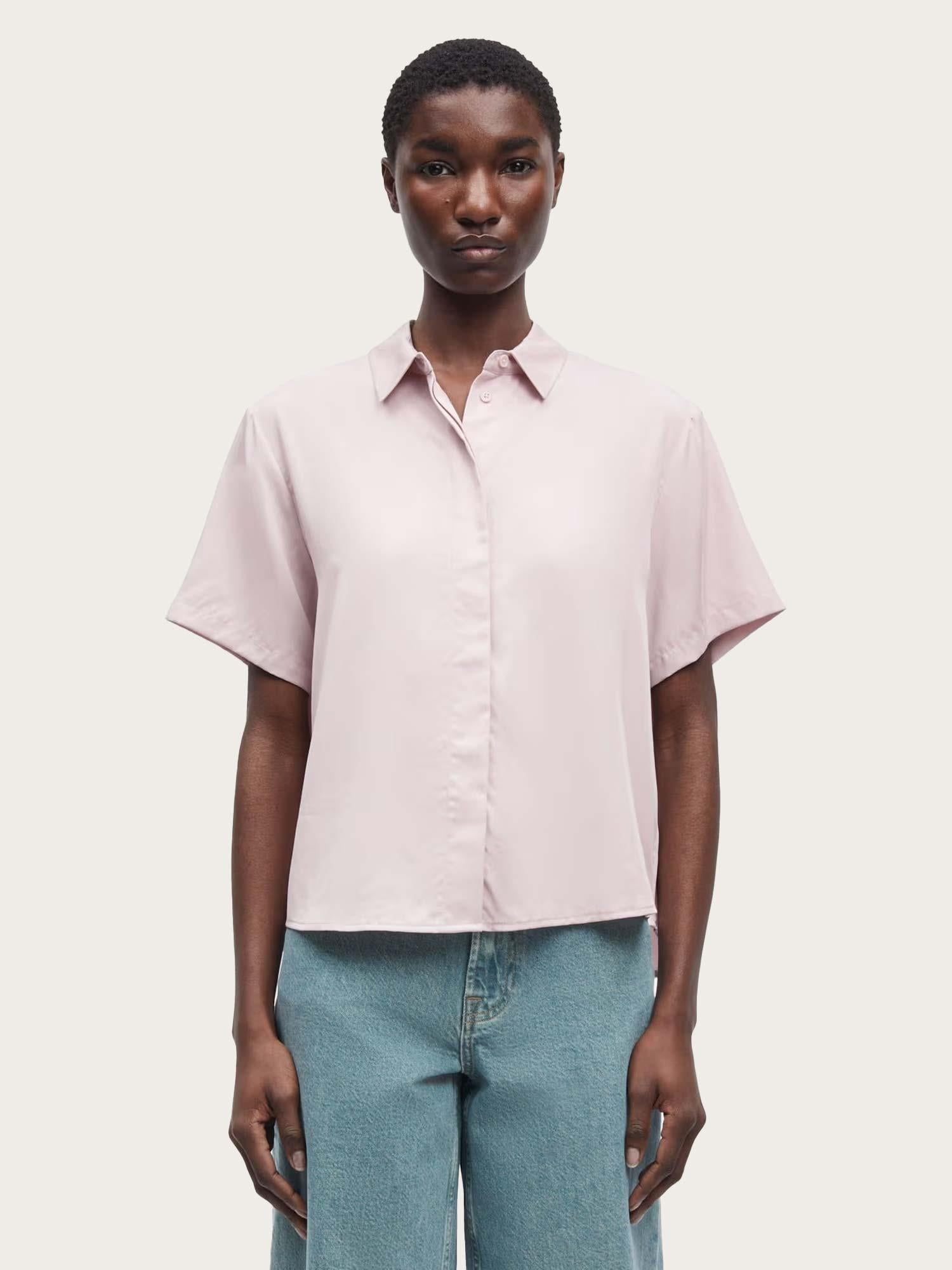 Mina ss Shirt - Violet Ice