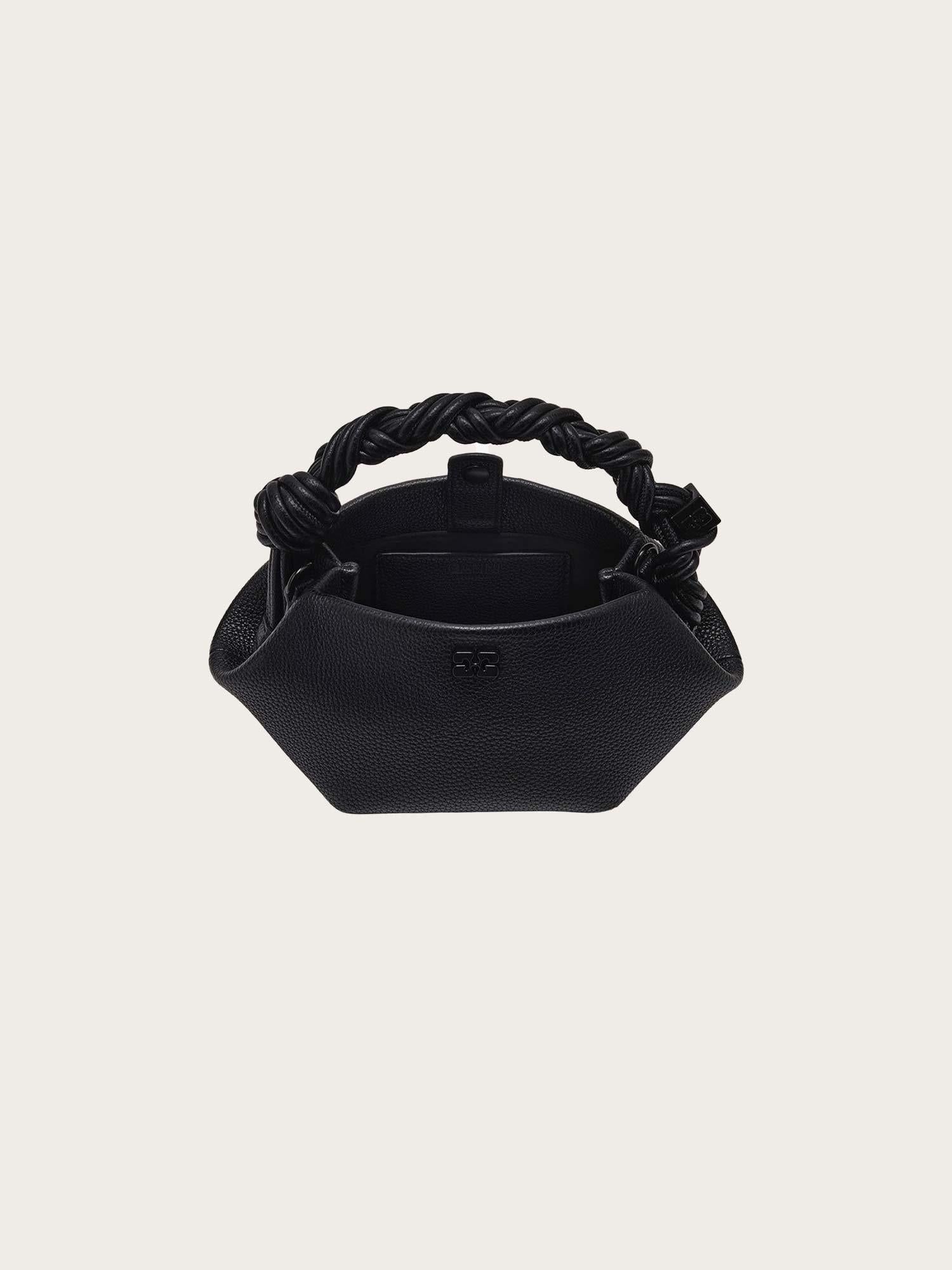 Ganni Bou Bag Mini Grained - Black