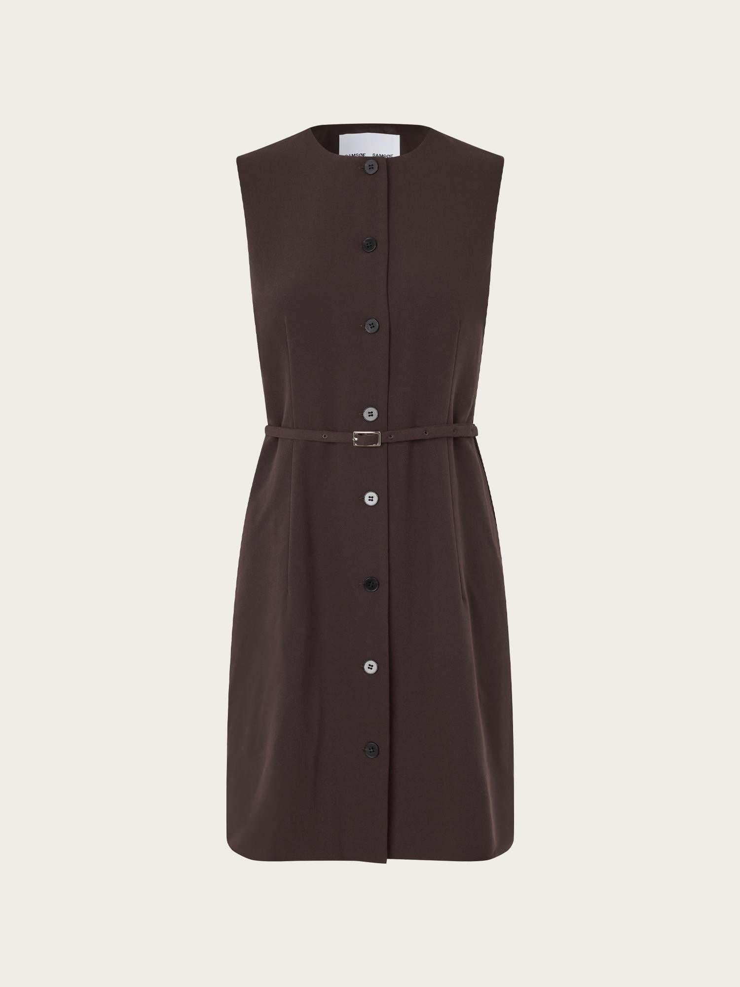 Saruma Short Dress - Black Coffee