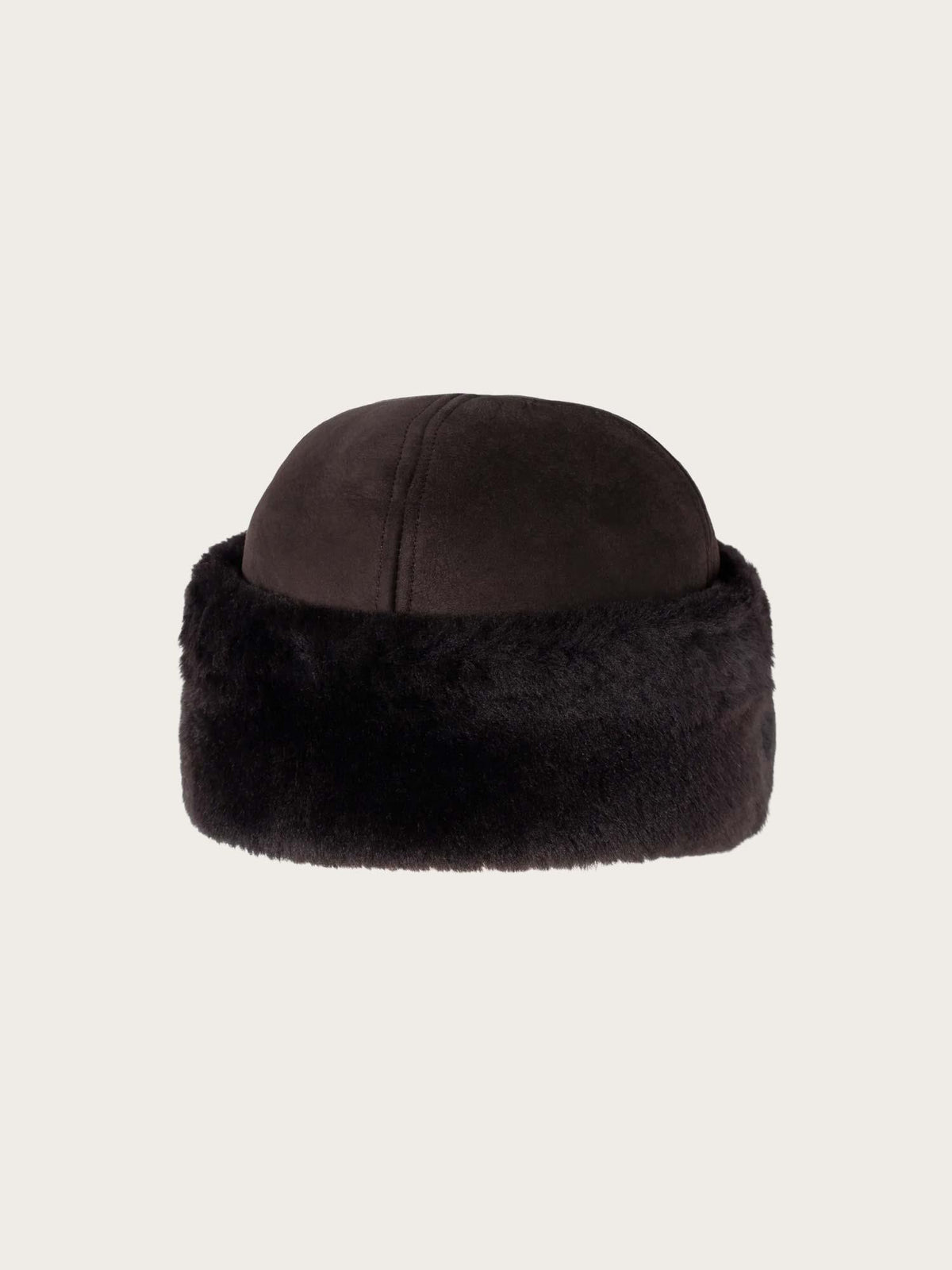 Azta Beanie - Dark Brown Suede
