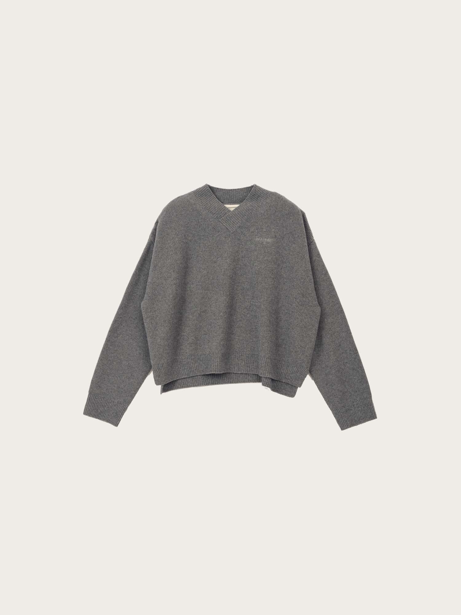 Frame Oversized Sweater - Gray Camo