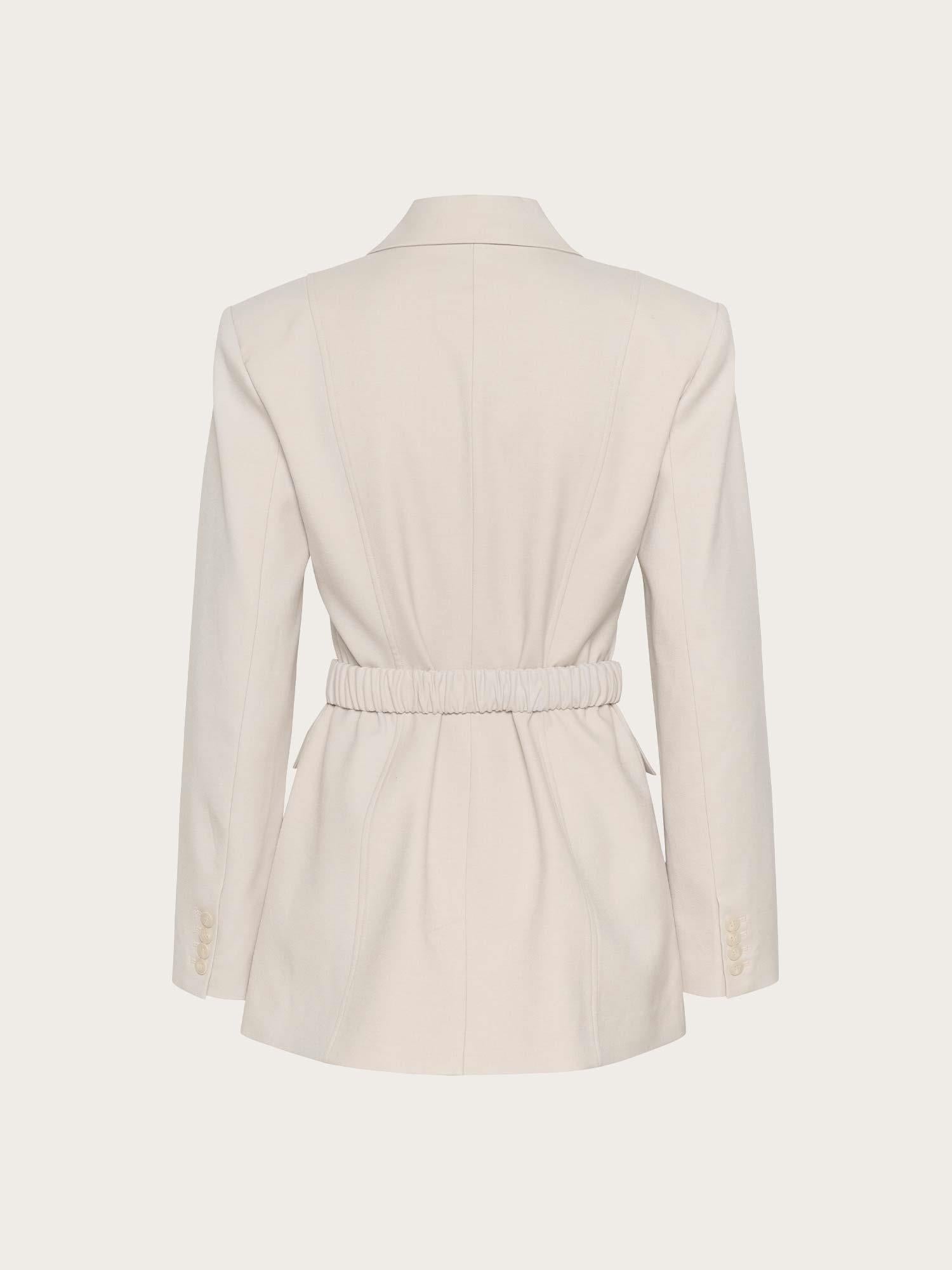 Dagny Blazer - White Onyx Mel