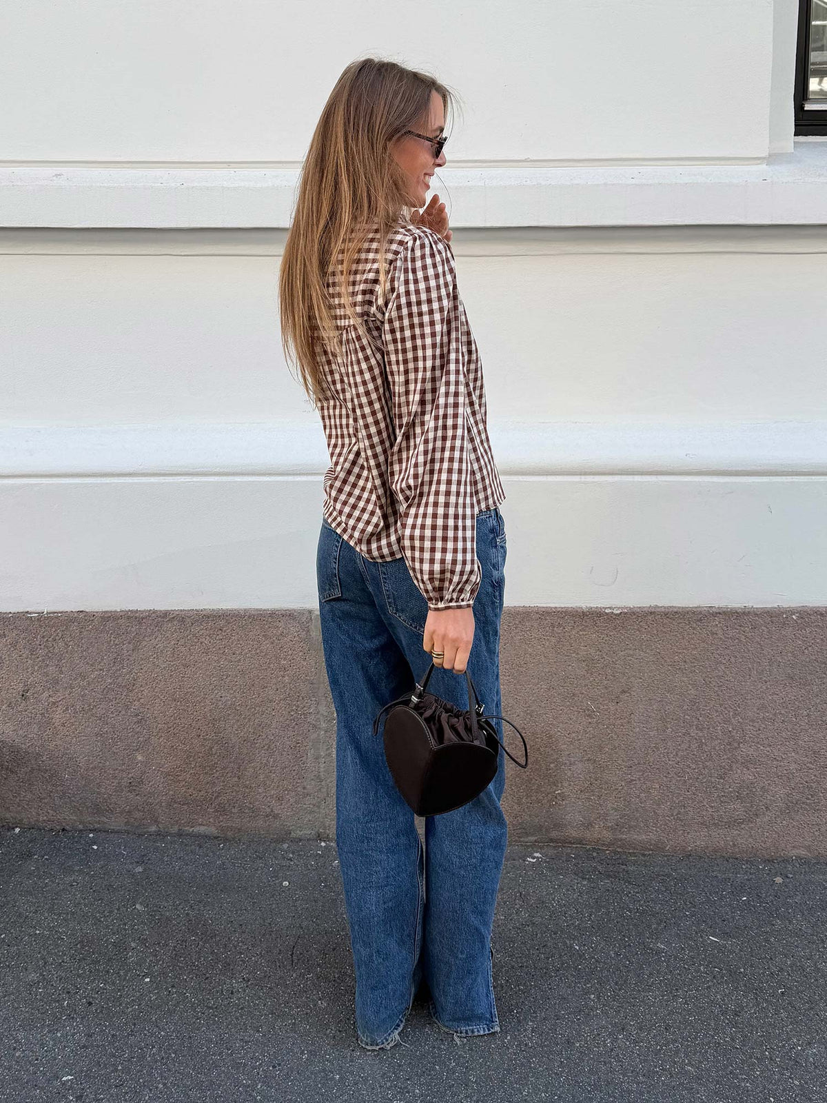 Bellier Blouse - Brown Check