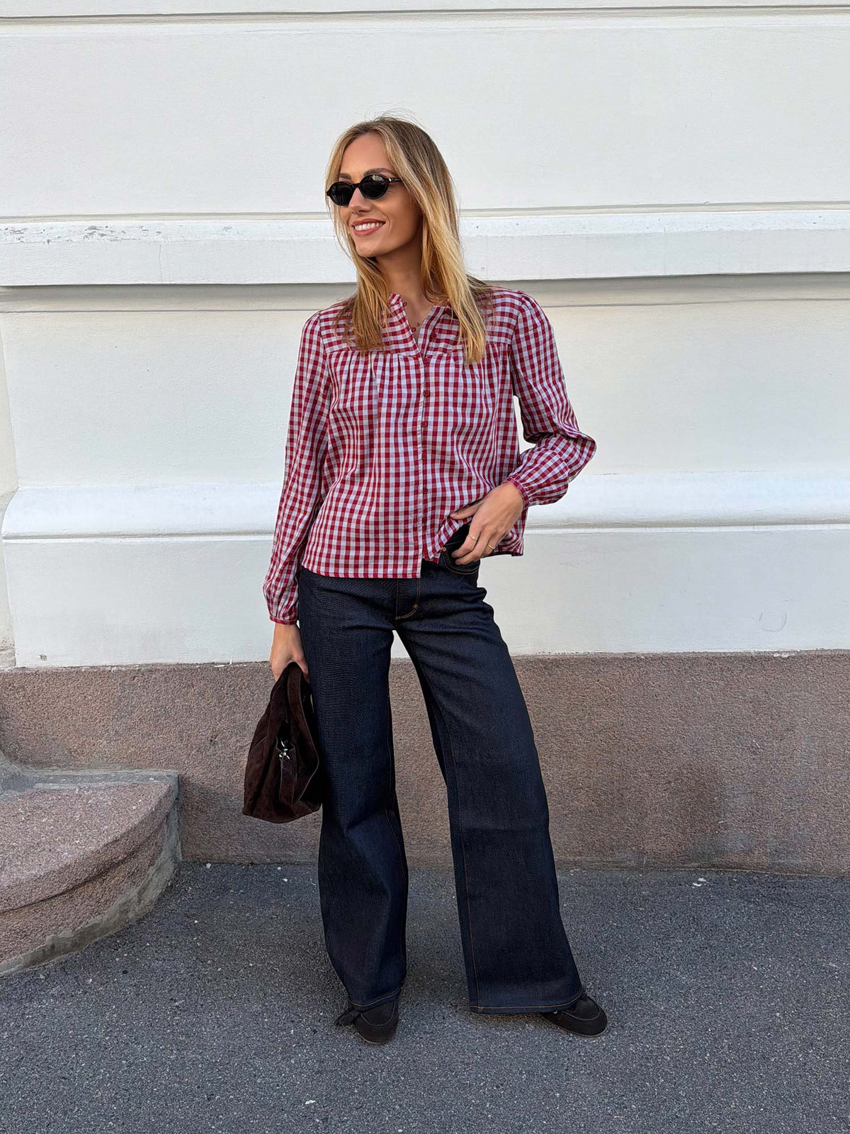 Bellier Blouse - Red Check