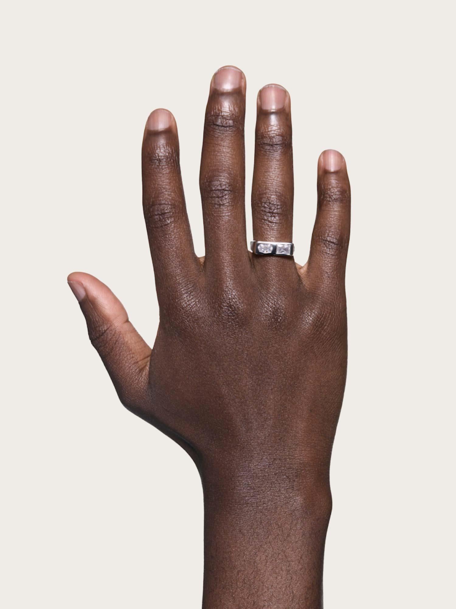 Us Three Signet Ring - Silver