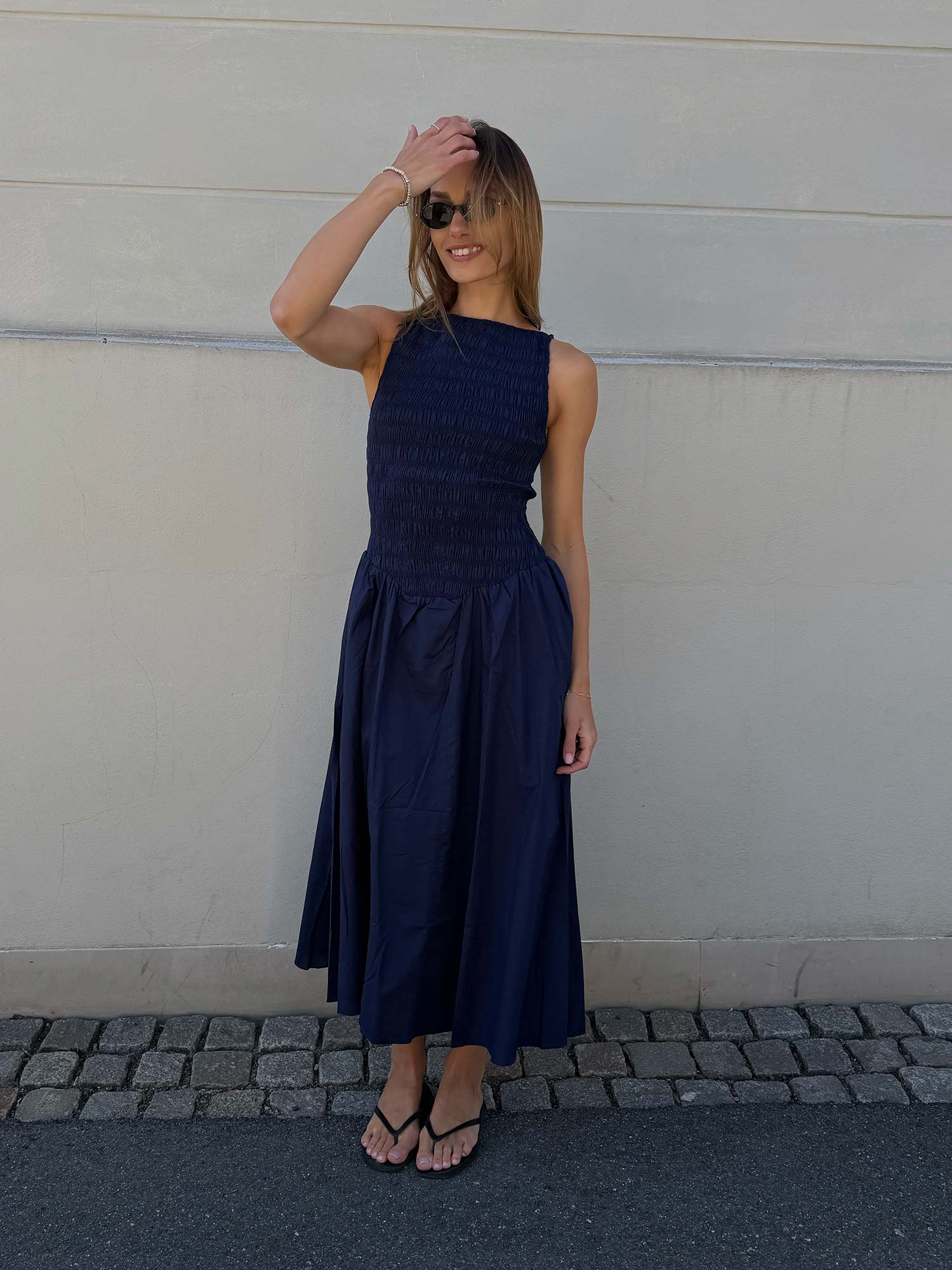 Luce Midi Dress - Vintage Navy