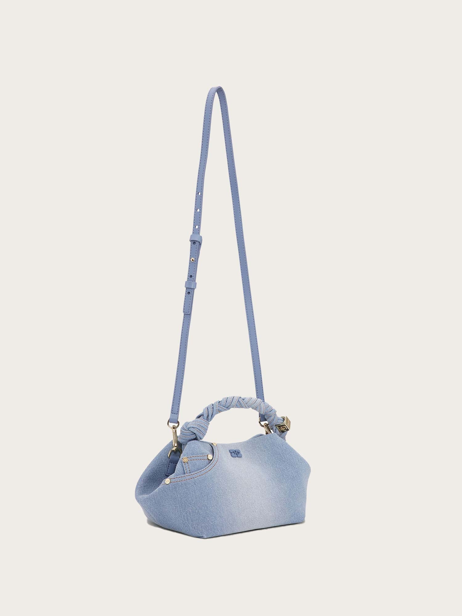 Ganni Bou Bag Small Washed Denim - Faded Denim