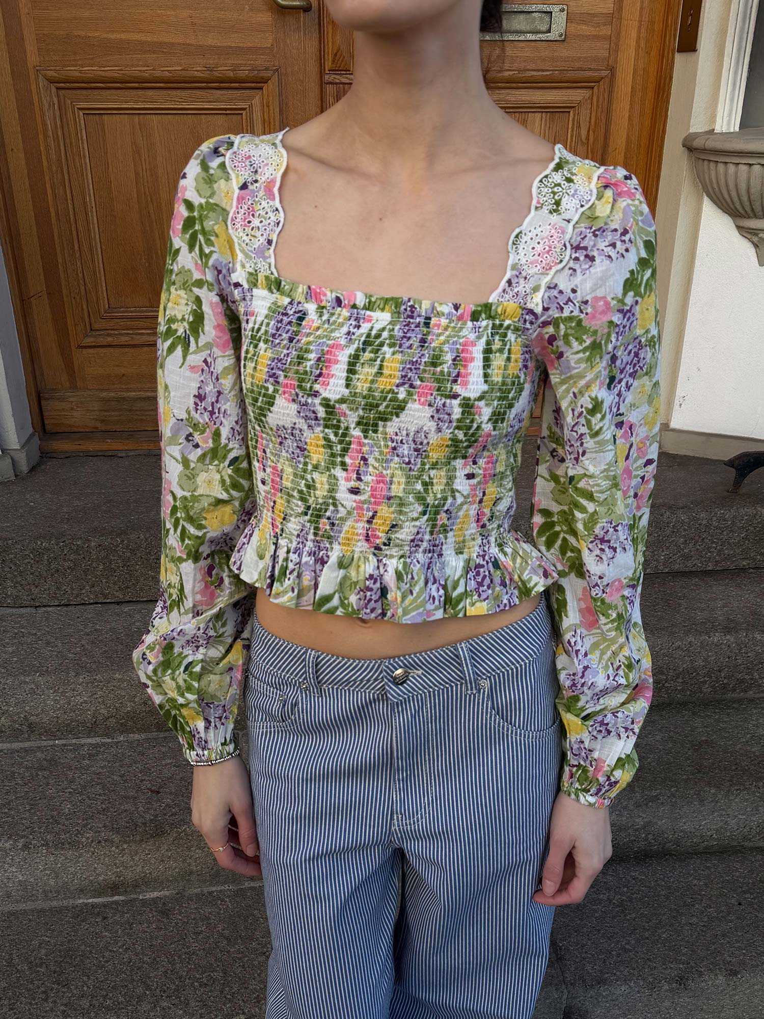 Cotton Slub Top - Summer Lilacs