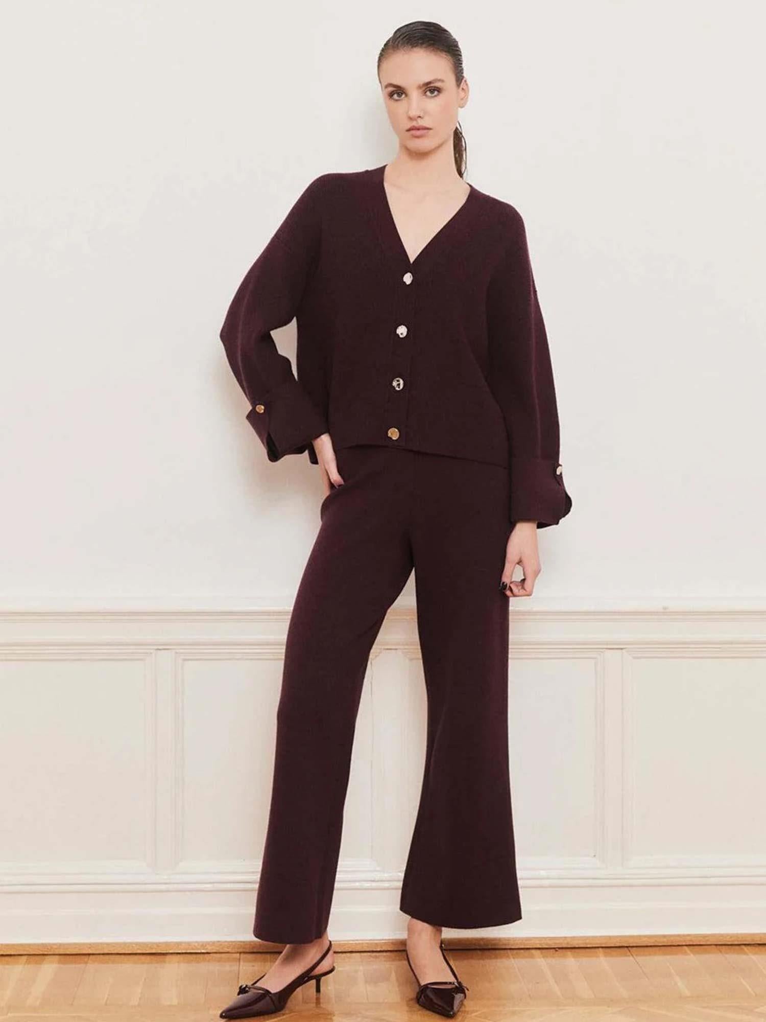 Serge Pants - Burgundy