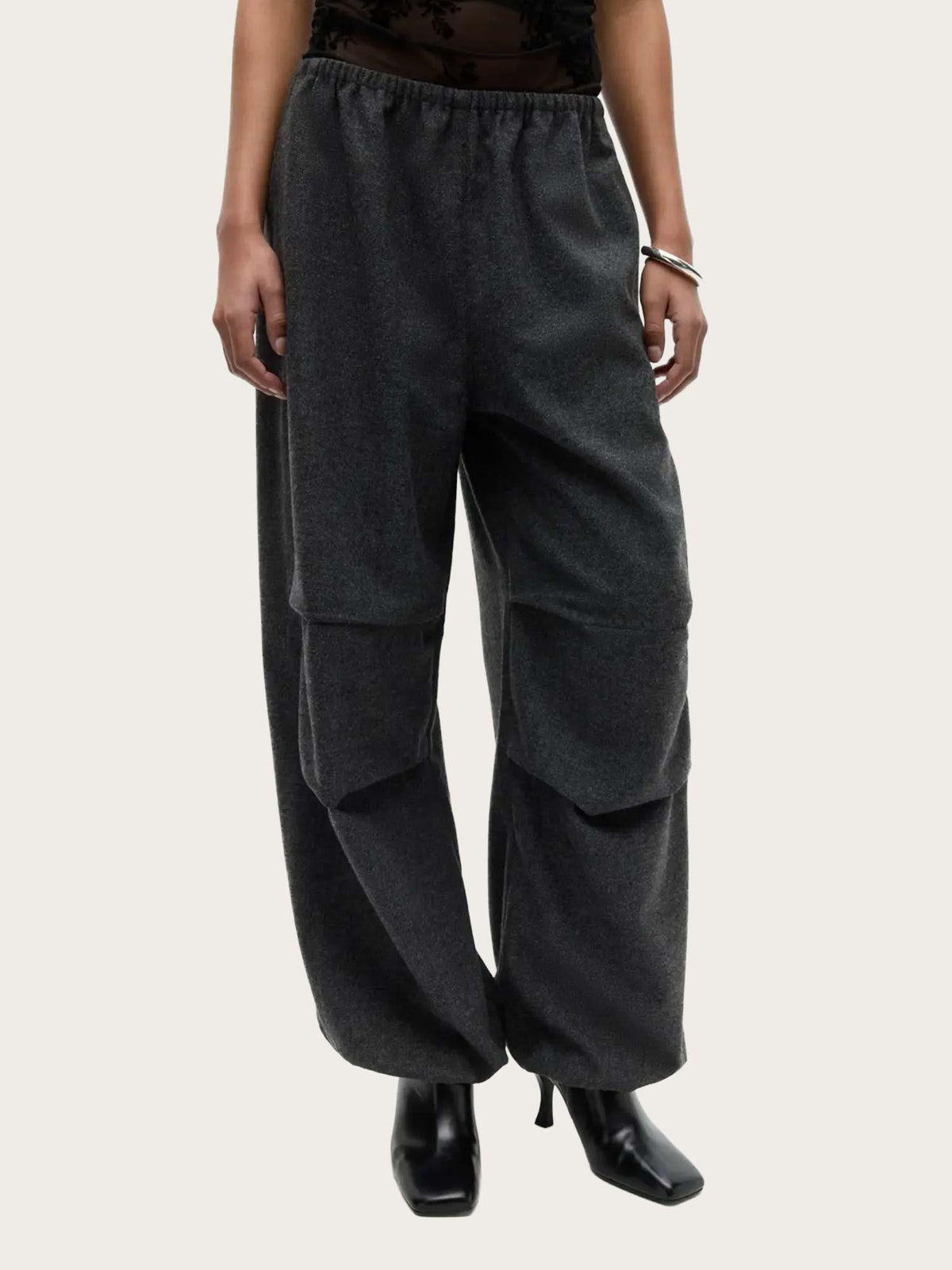 Enbelou Pants - Dark Grey Melange