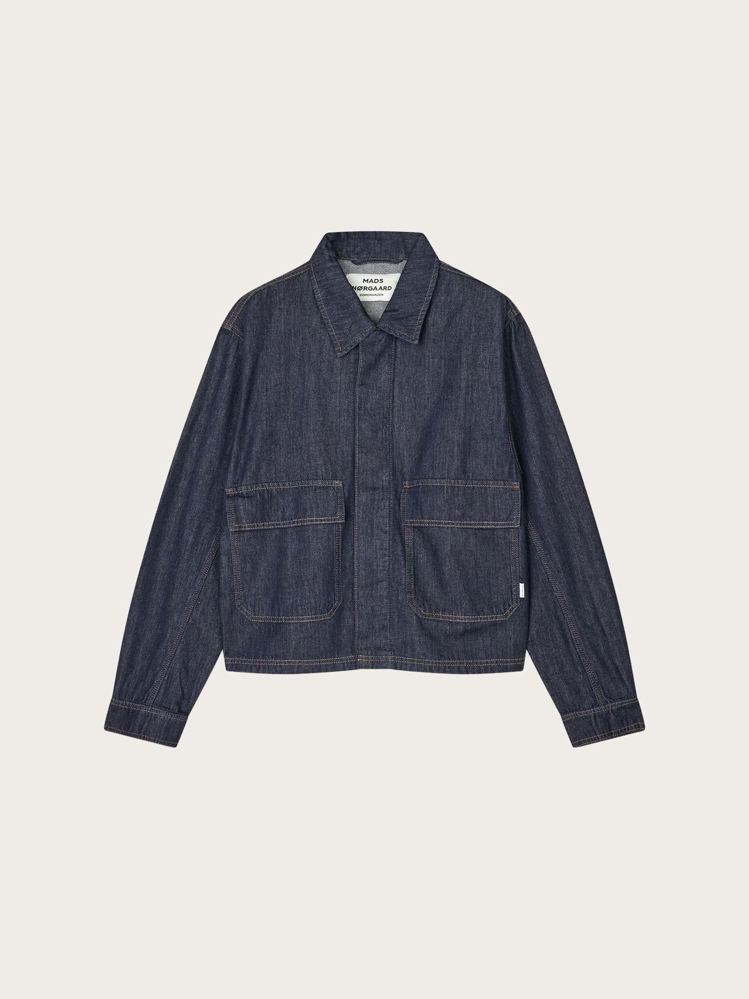 Cosy Denim Solar Jacket - Dark Indigo