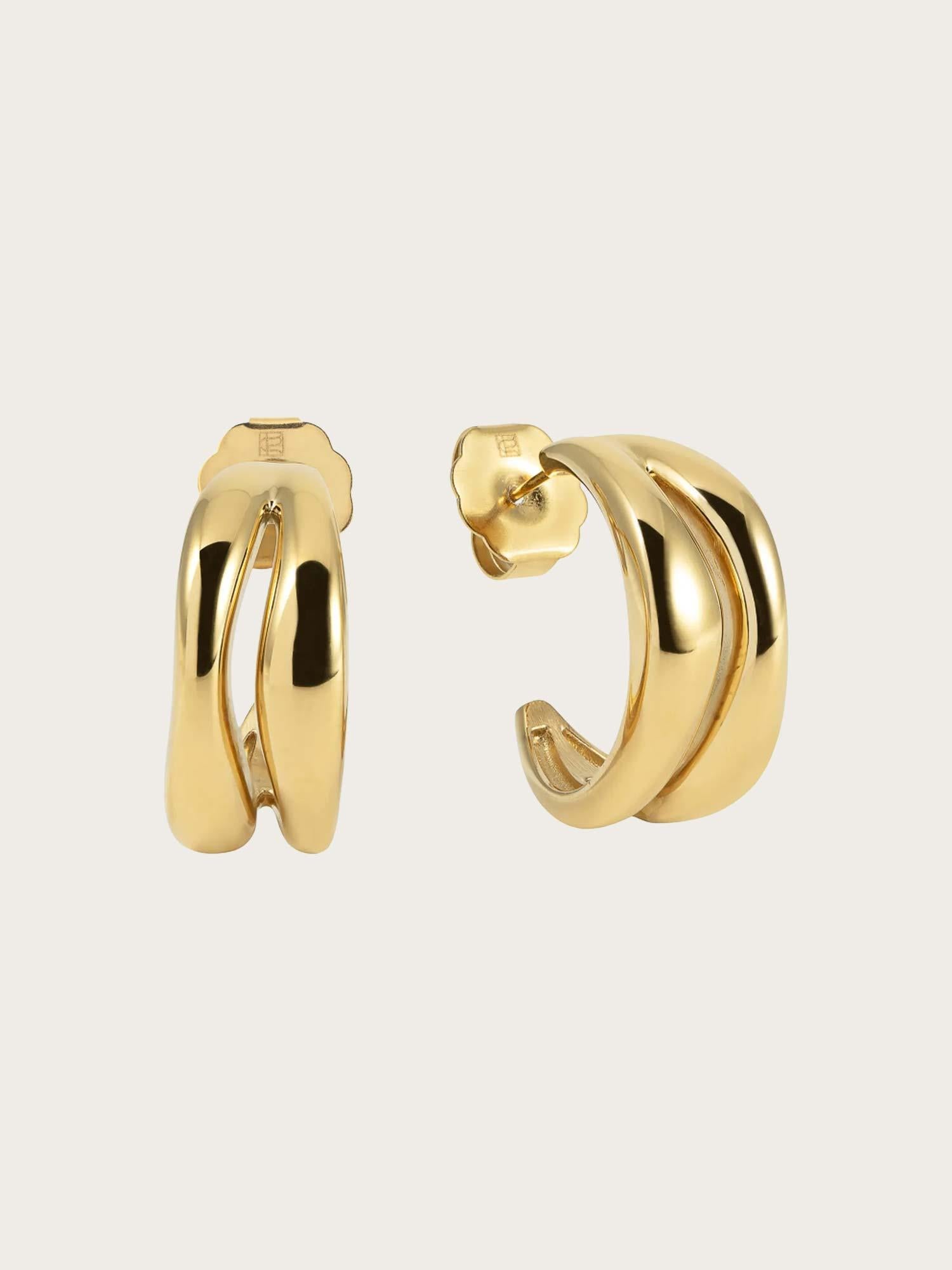 The Big Curved Hoops - Gold