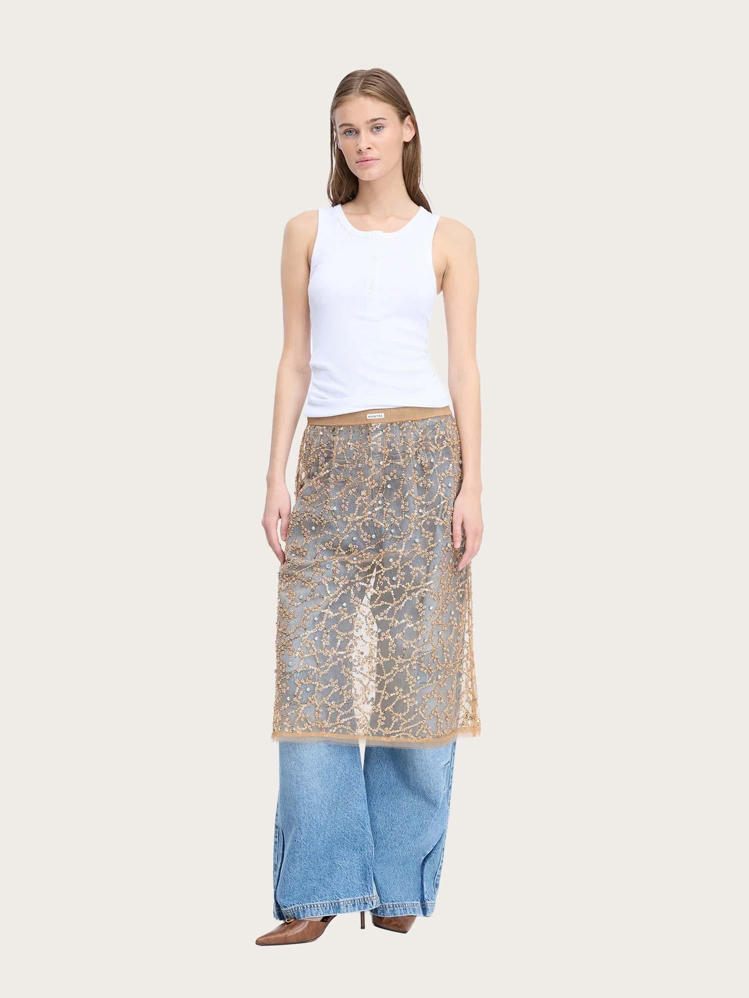 Ninia Skirt - Old Brass