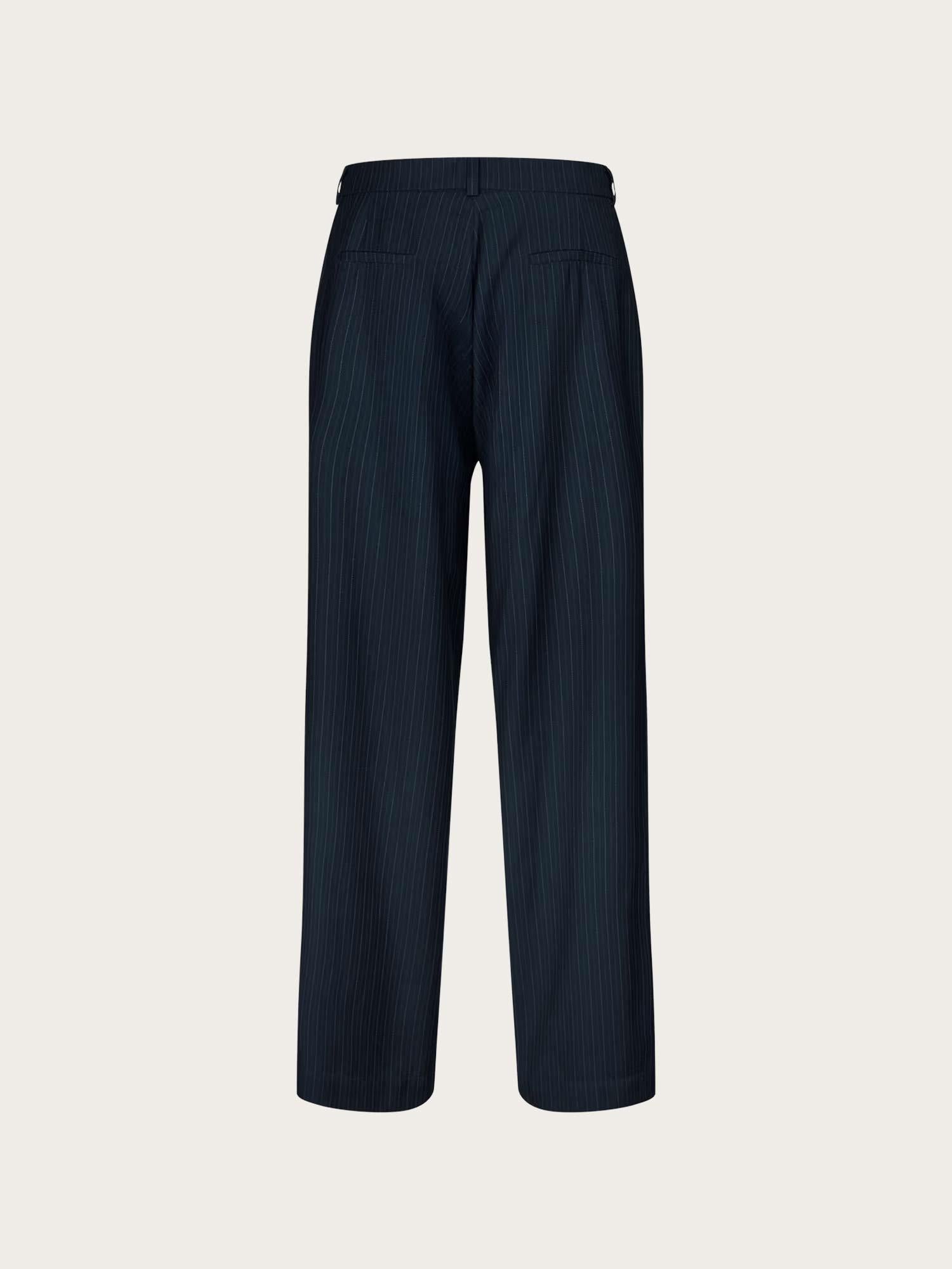 Endore Pants - Dark Nay Pinstripe