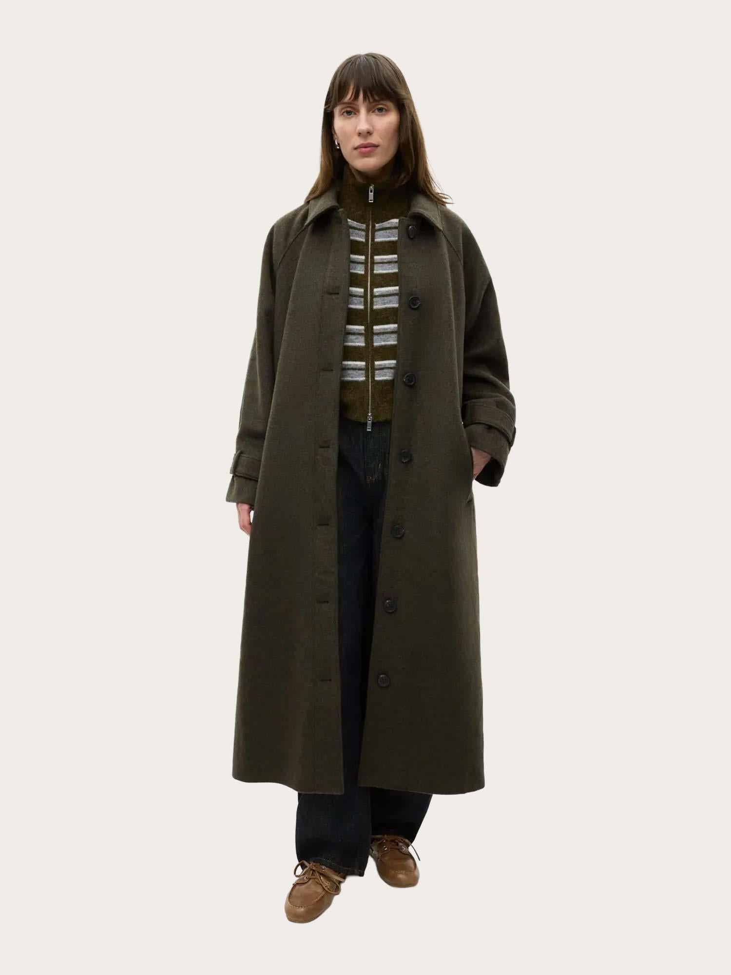 Enseneca Wool Jacket - Dark Olive Mel
