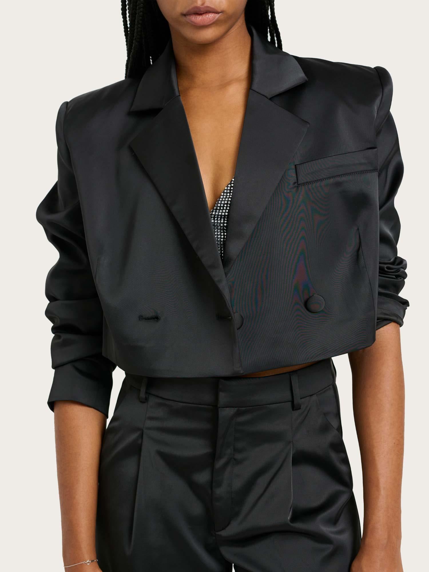 Yacmine Short Blazer - Black