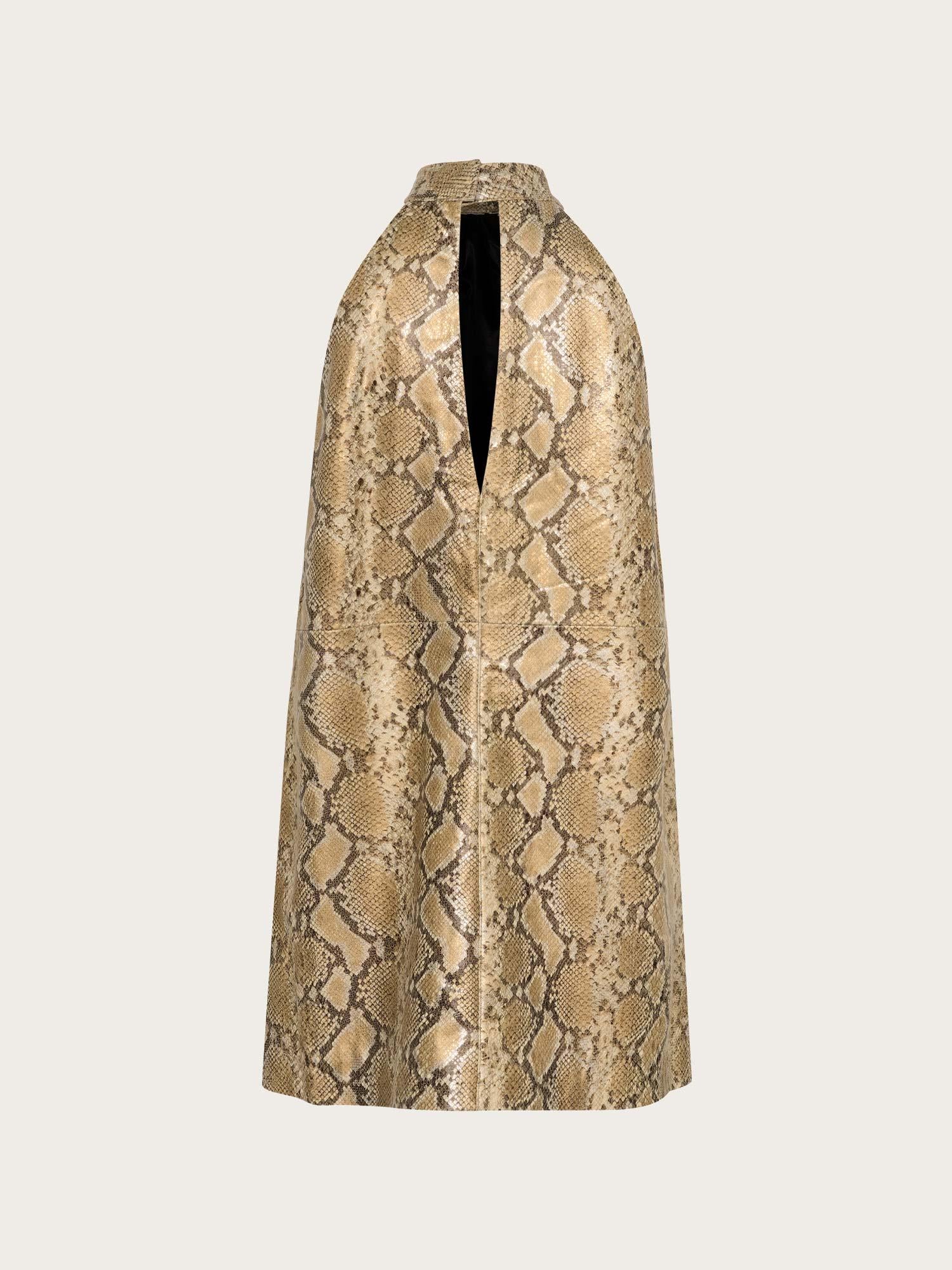 GZfeliza SL Short Dress - Yellow Snake