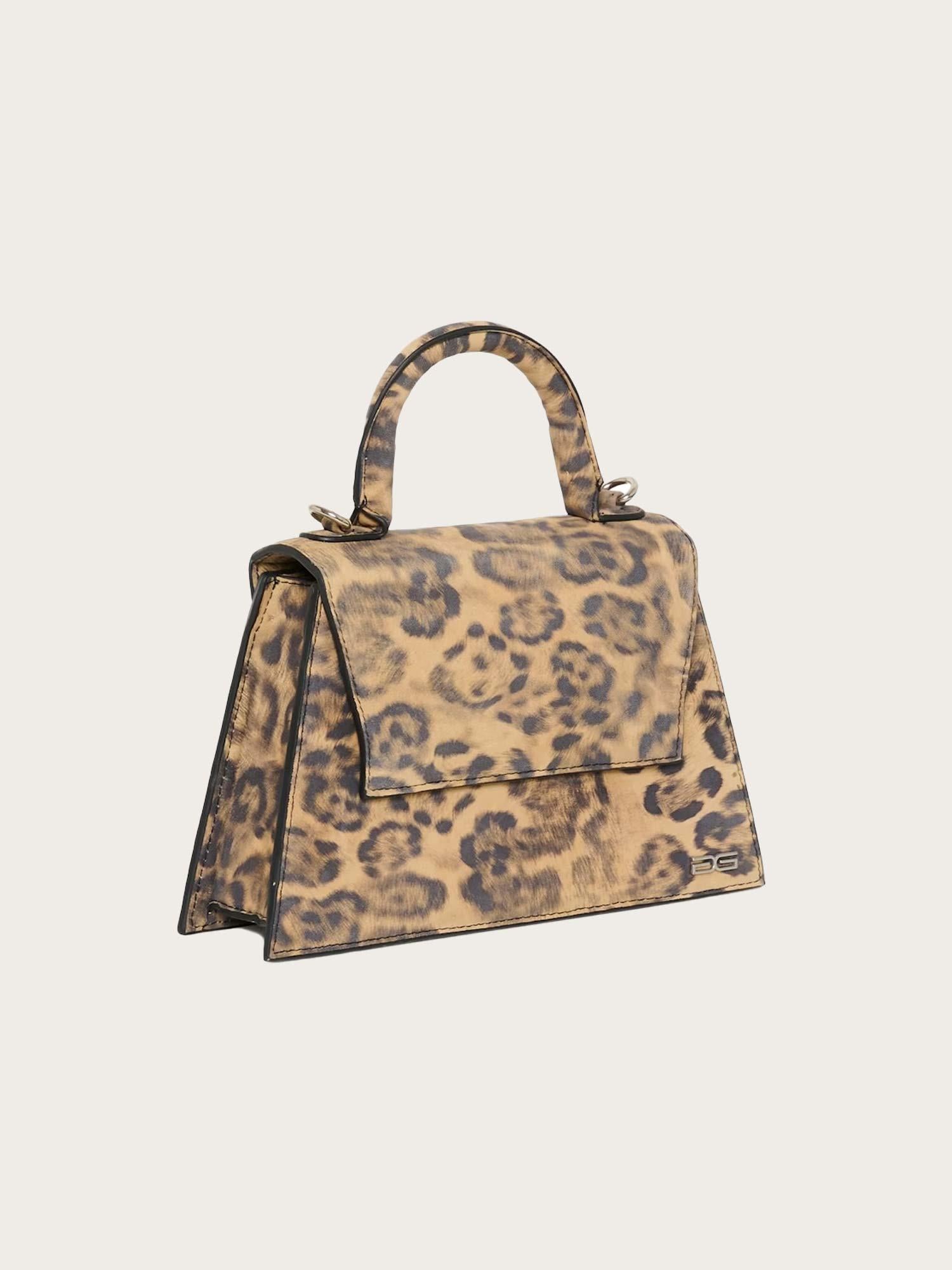 Harvey P Bag - Leopart Print Leather