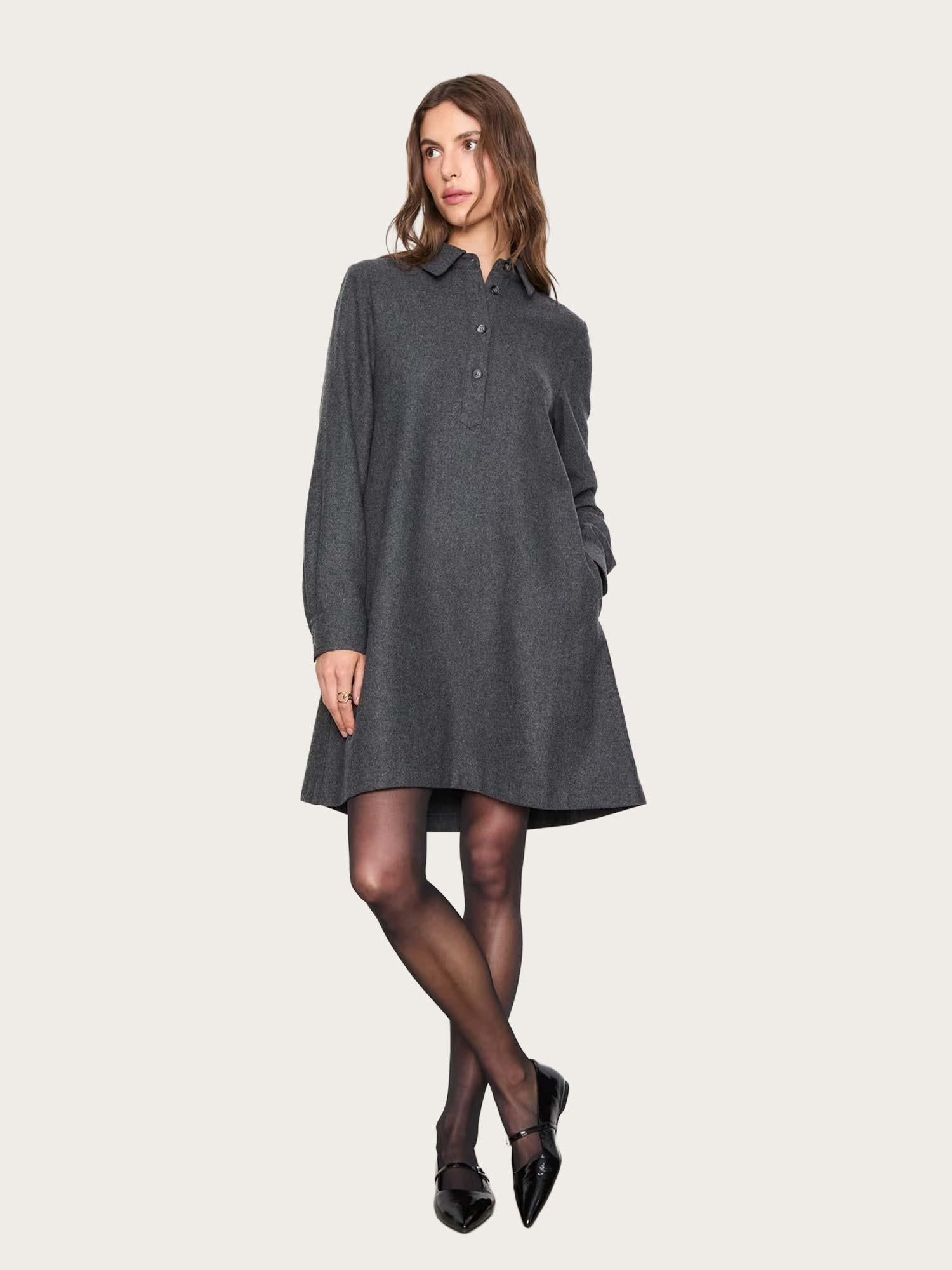 Odette Dress - Grey Melange