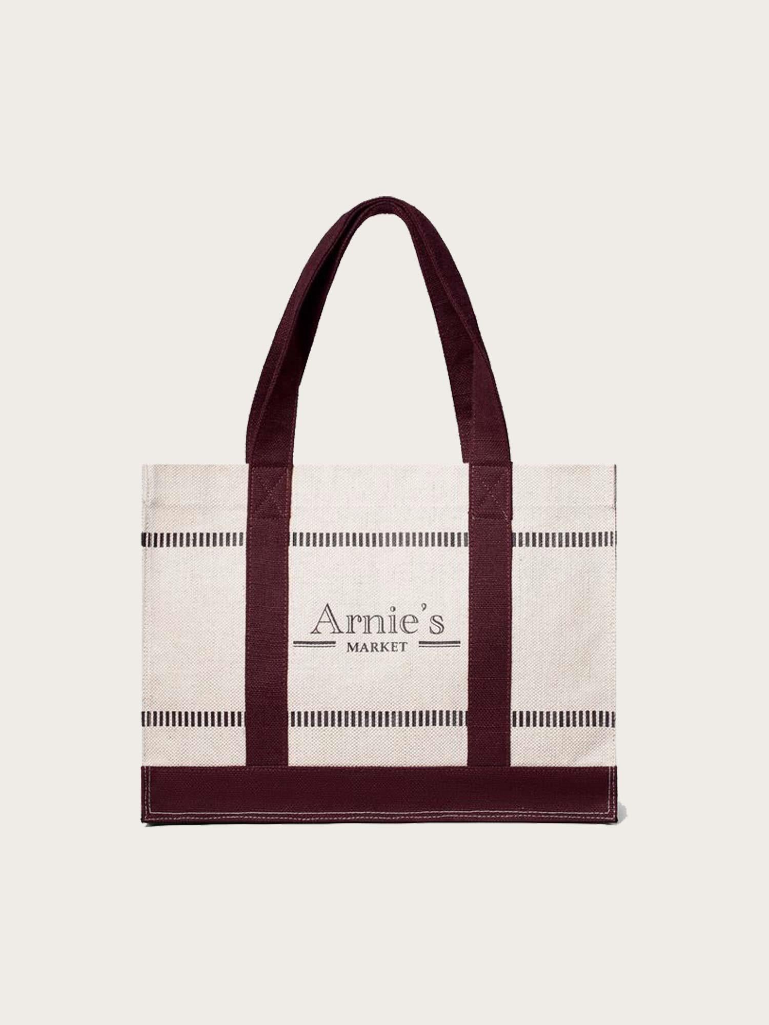 Riviera Market - Natural/Burgundy