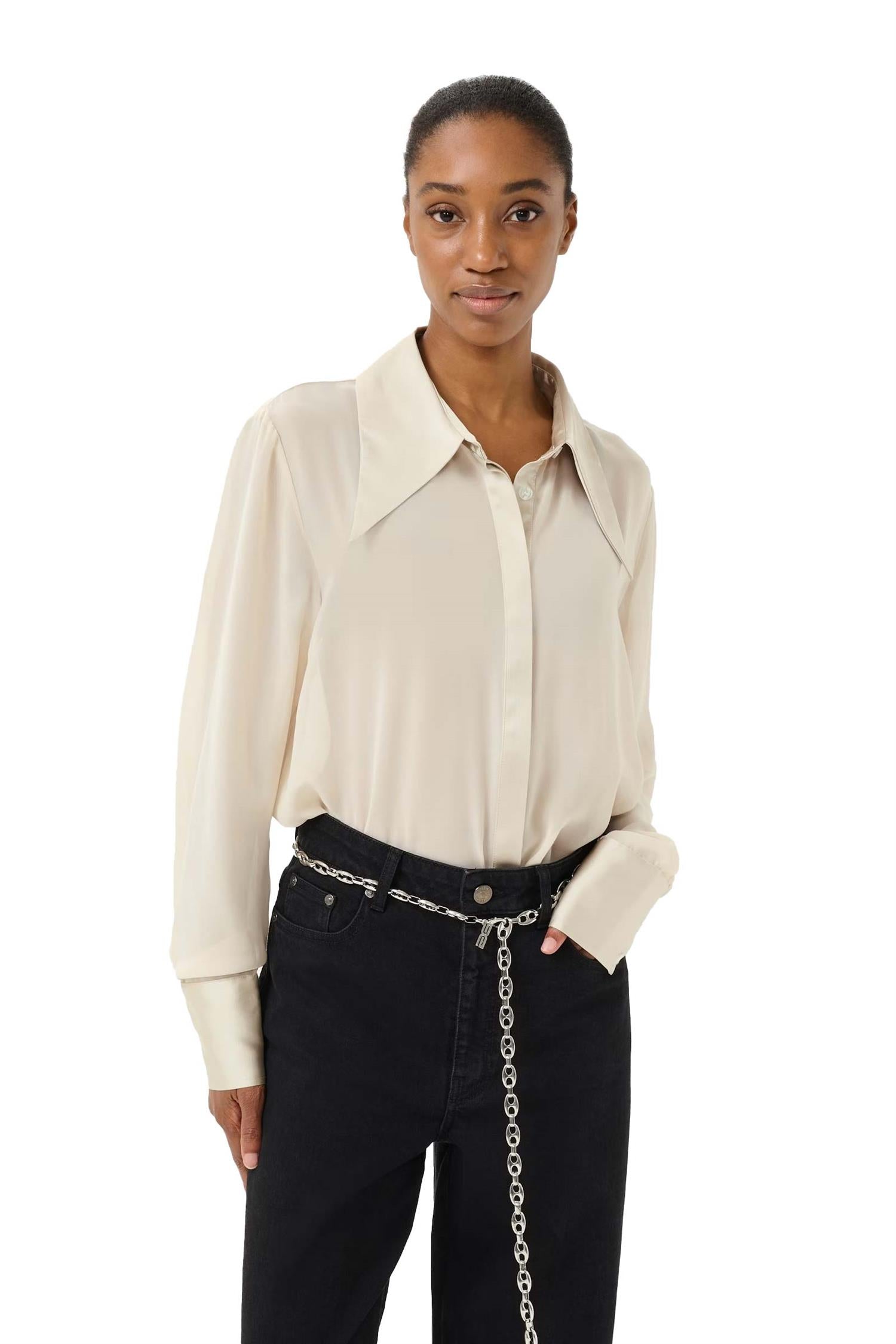 Chiffa Shirt - Ancient Scroll