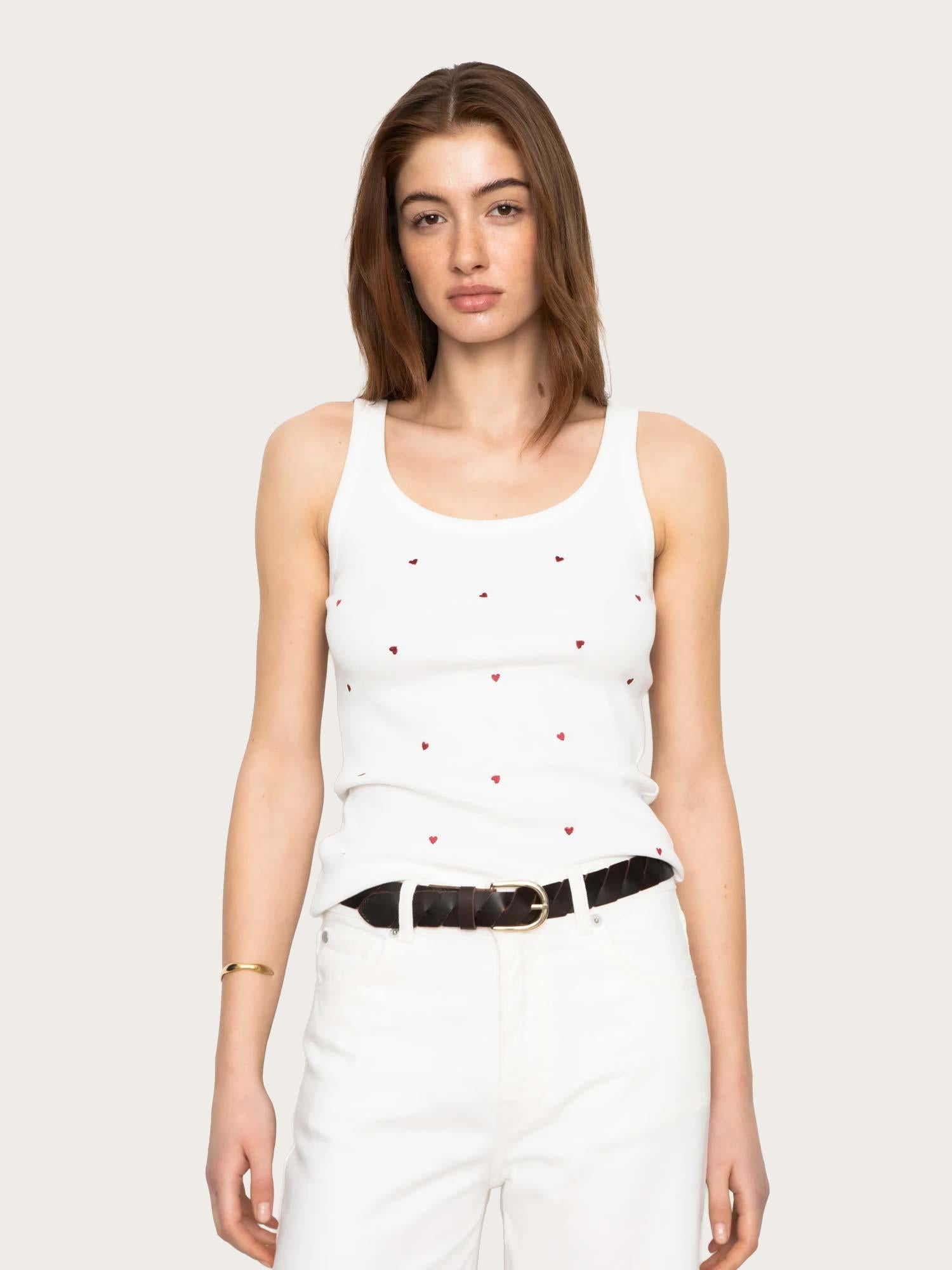 Pam Rib Singlet - Berry