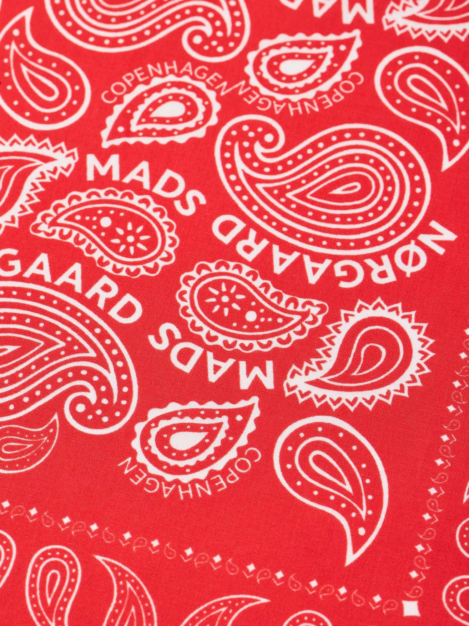 Soft Cotton Paisley Scarf Solid - Fiery Red