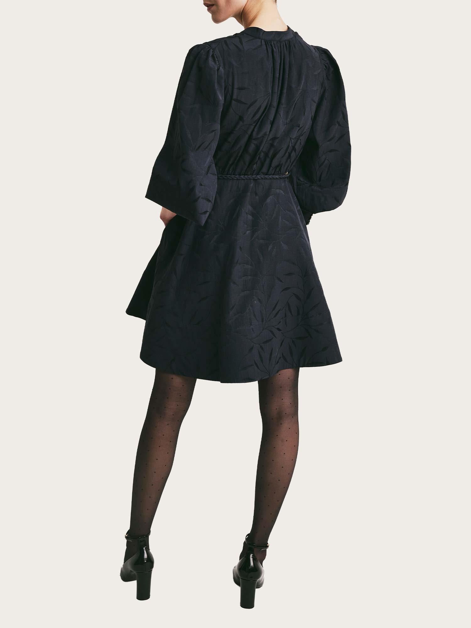 Jacquard Mini Dress - Anthracite