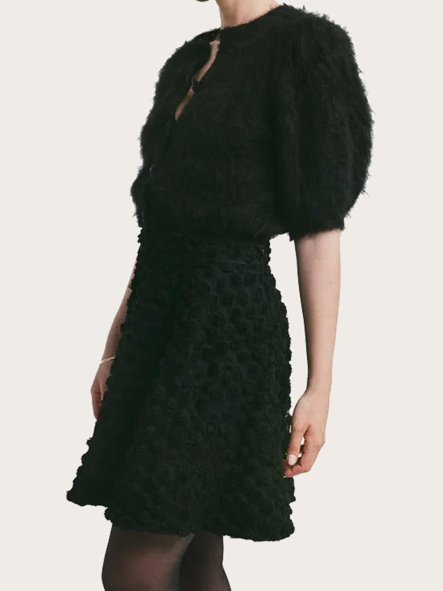 Decorated Mini Skirt - Black