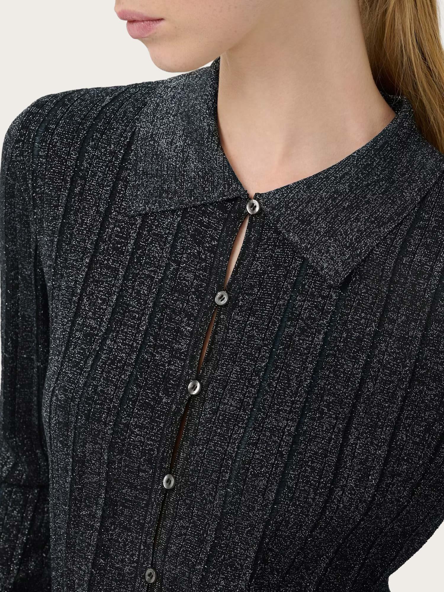 Mabel Cardigan - Black with Lurex