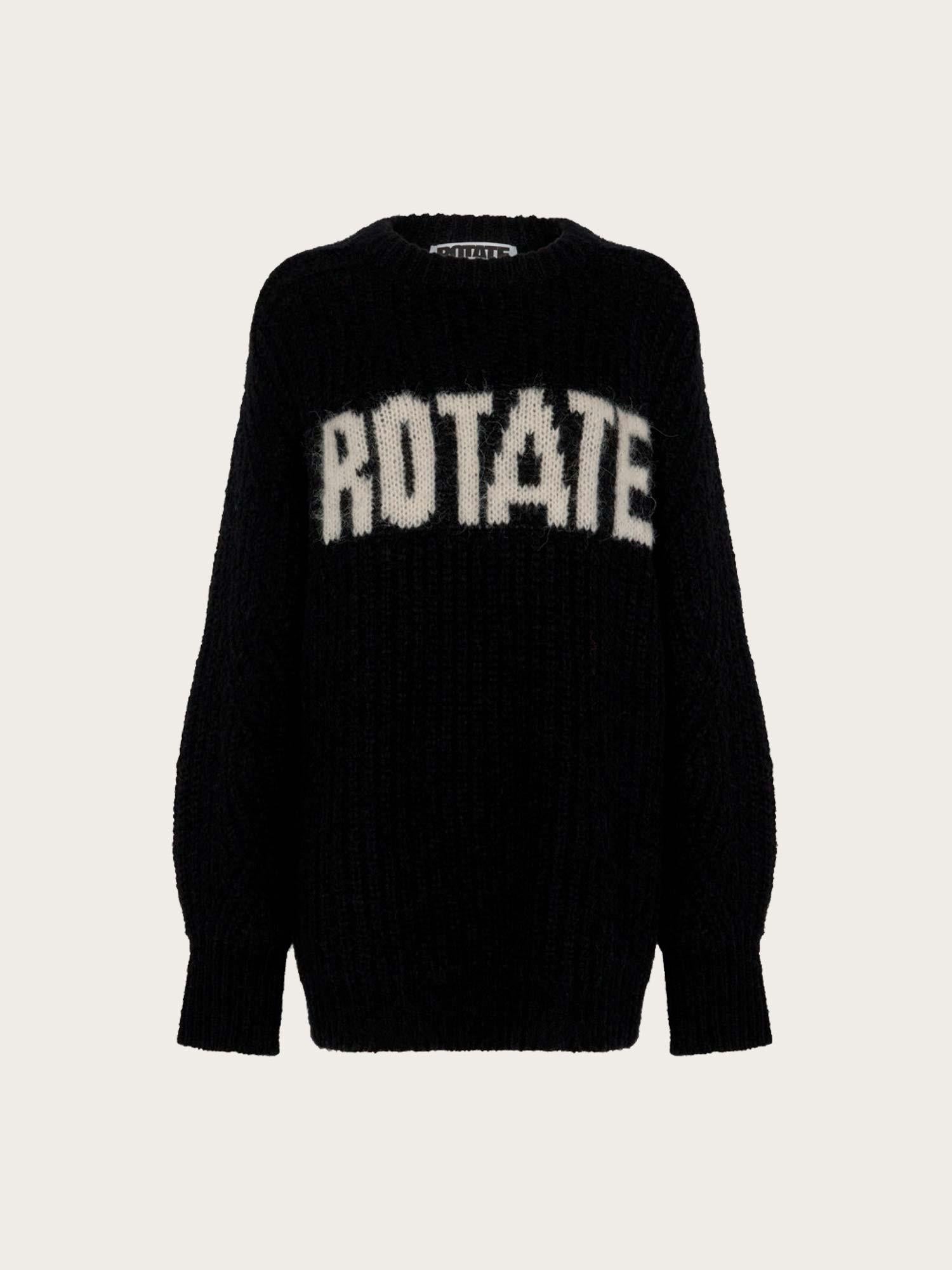 Knitted Logo Sweater - Black