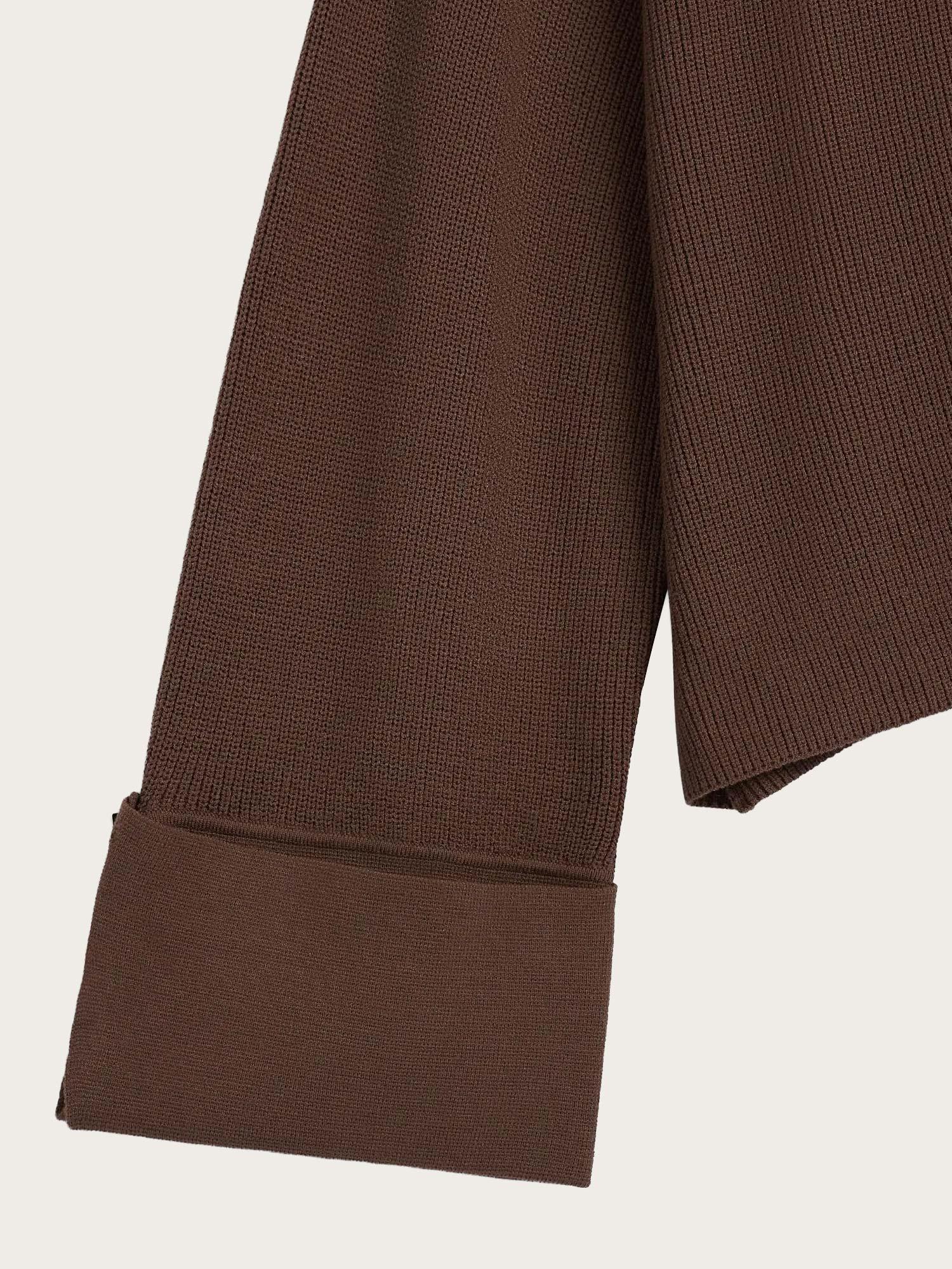 Atari Rib Cardigan - Walnut Brown