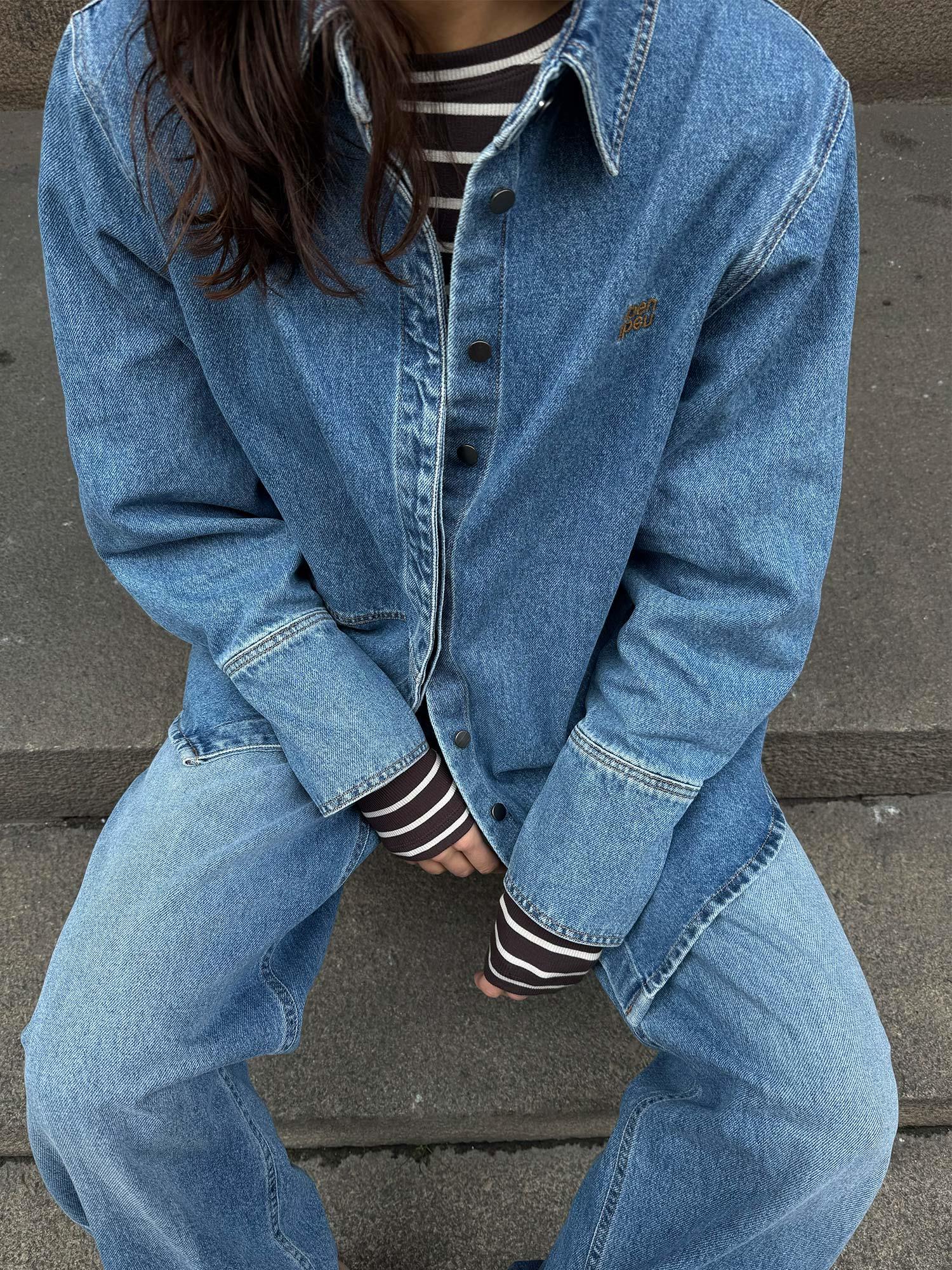 Reign Denim Overshirt - M. Blue