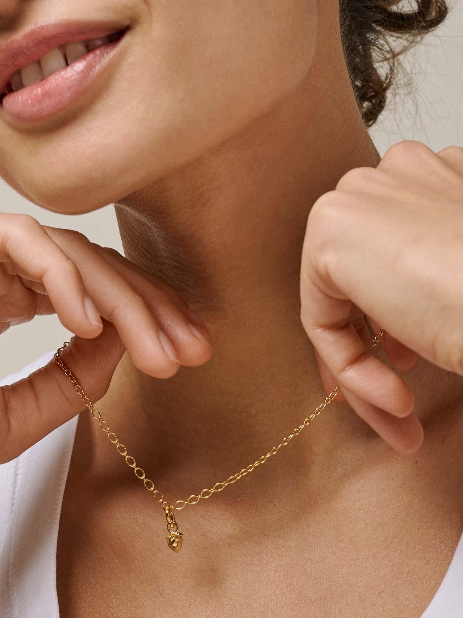 Necklace Simple Charm - Gold