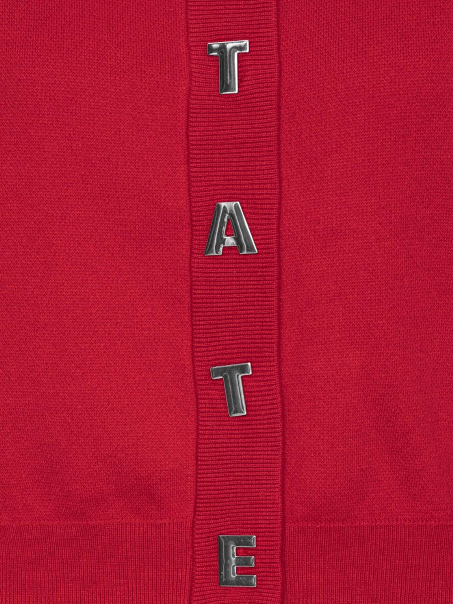 Firm Knit Cardigan - Scooter red