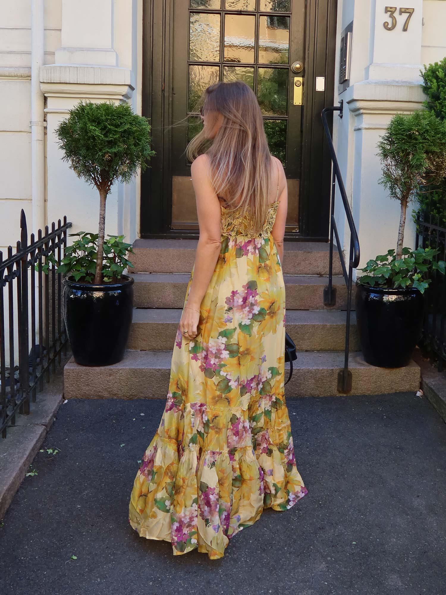Organza Strap Dress - Sunflower