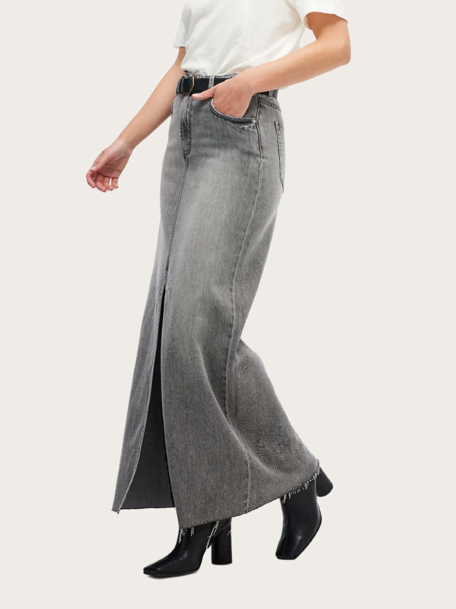 Darcy Maxi Skirt - Grey