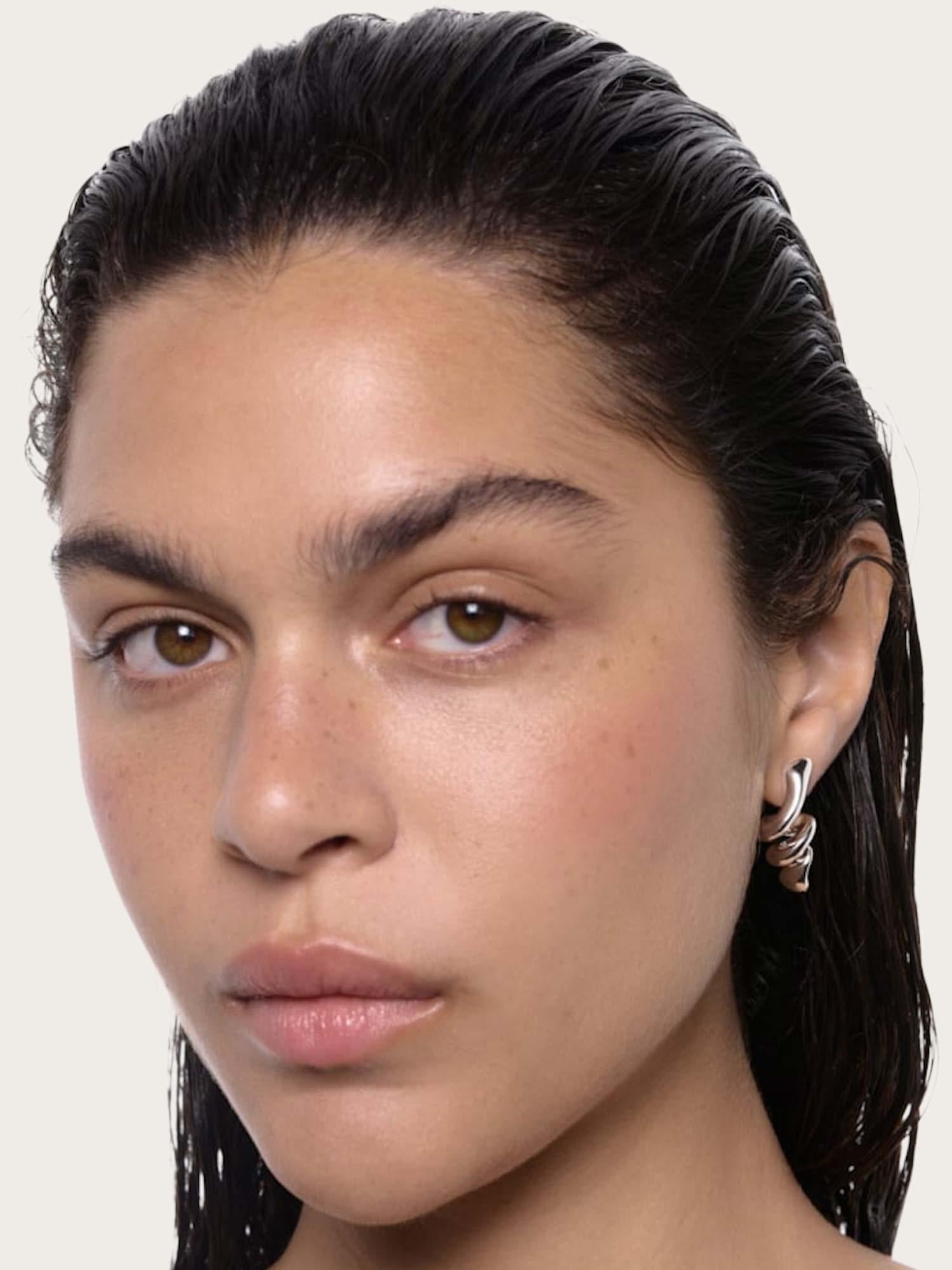 Coil Earring Small - Silver