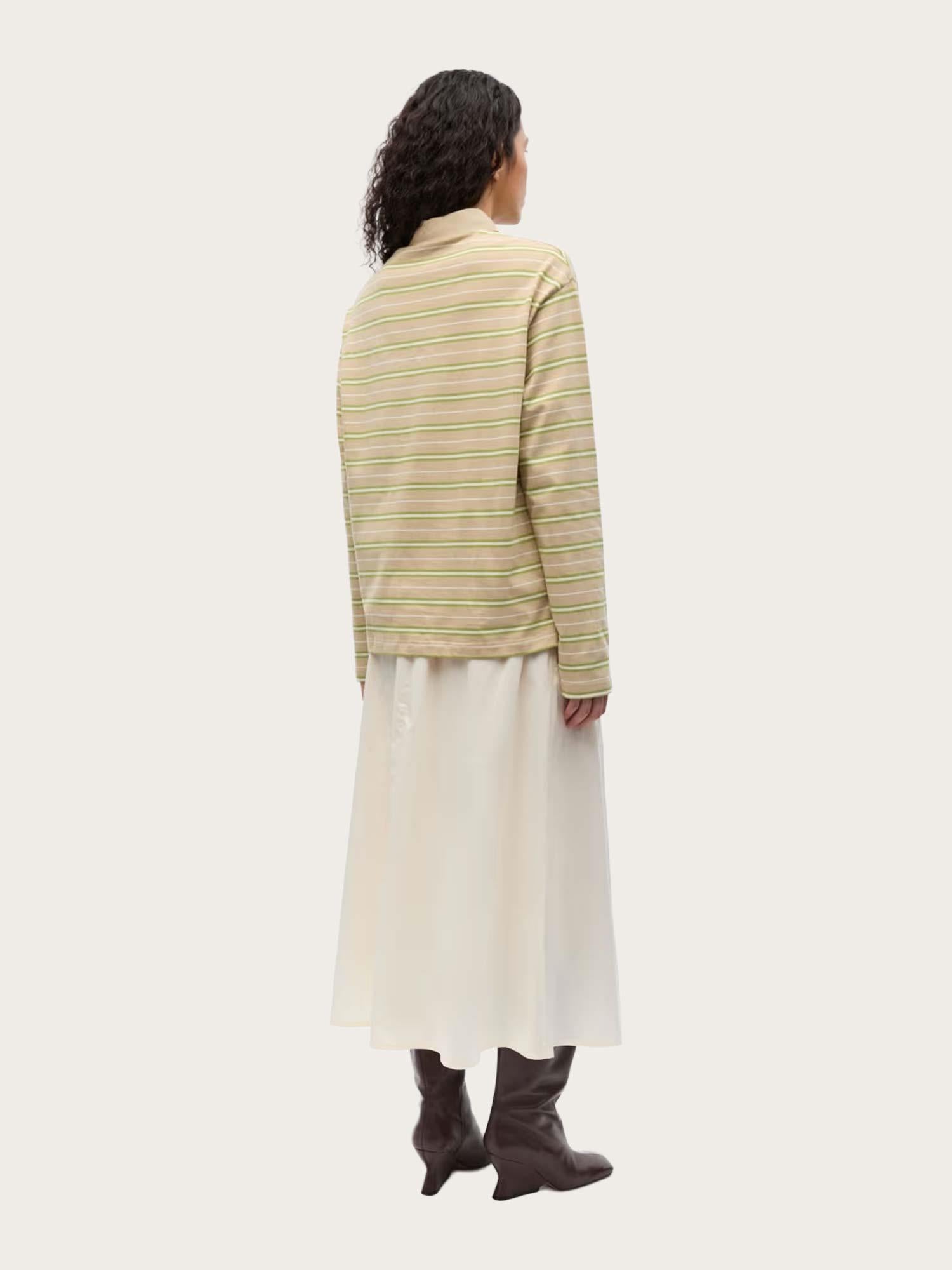 Enkulla LS Polo ST - Pale Fern Stripe