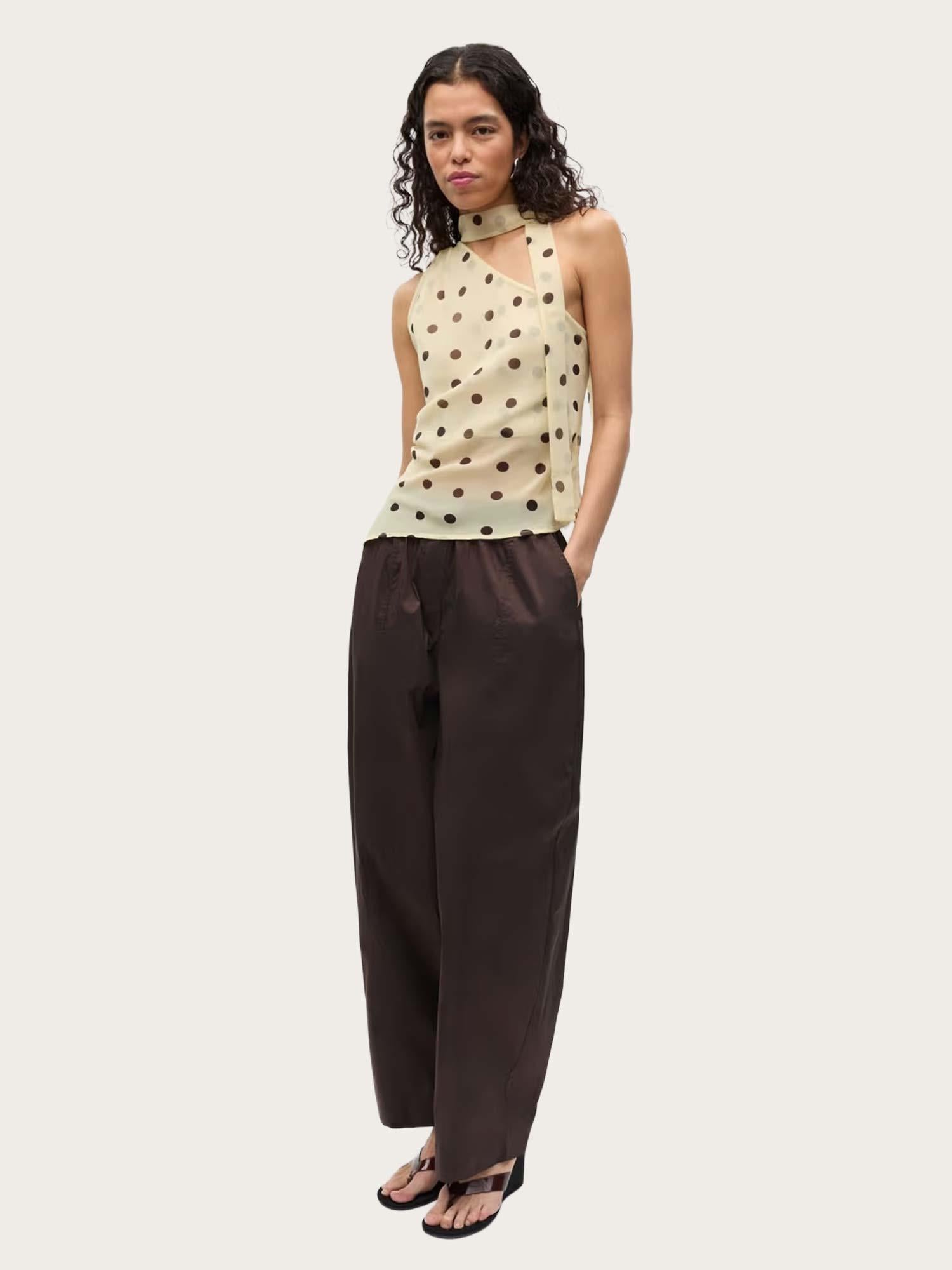 Enyarsa S Top - Pastel Yellow Polka Dot