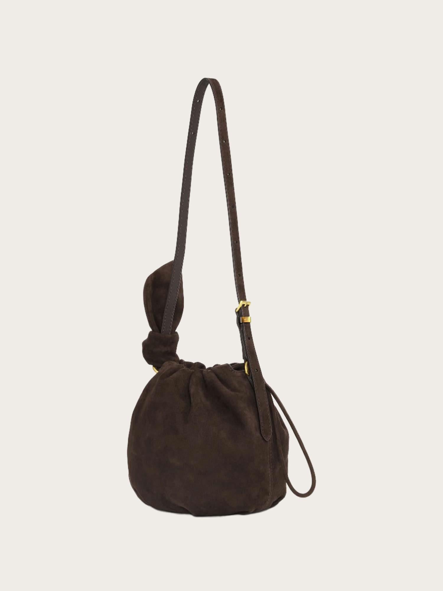 Suede Bon Bon Bag - Chocolate Torte