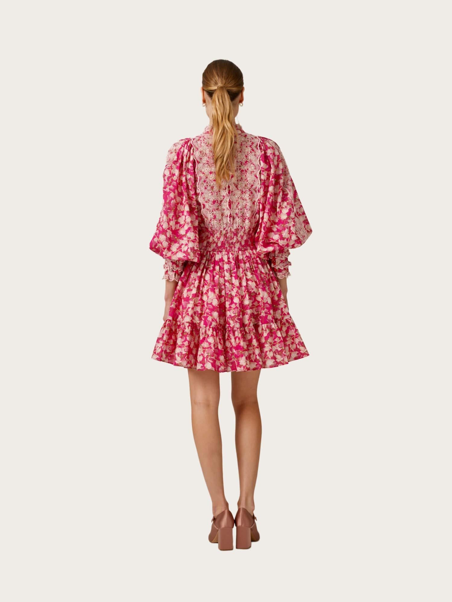 Cotton Slub Mini Dress - Poppy Meadow