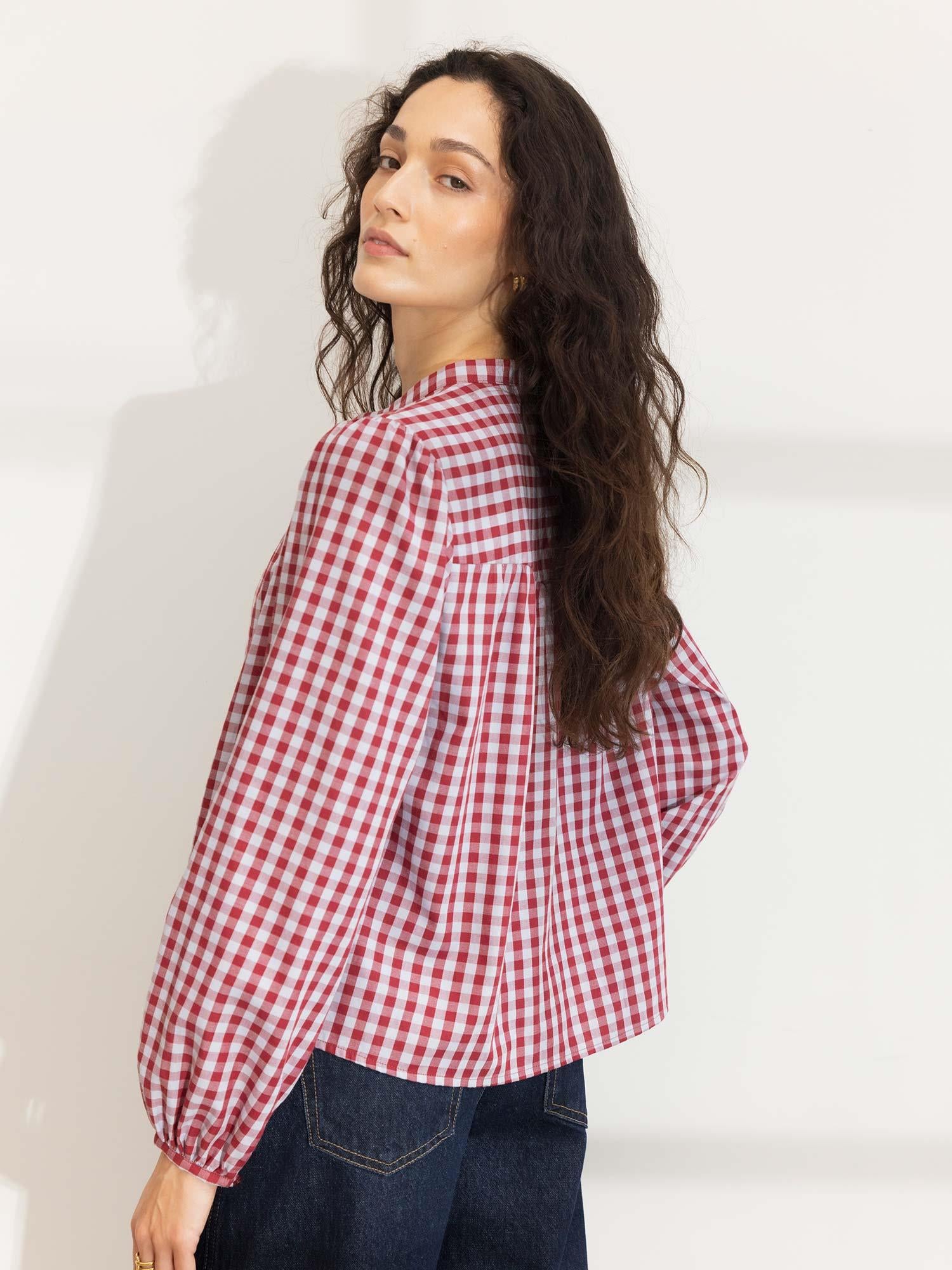 Bellier Blouse - Red Check