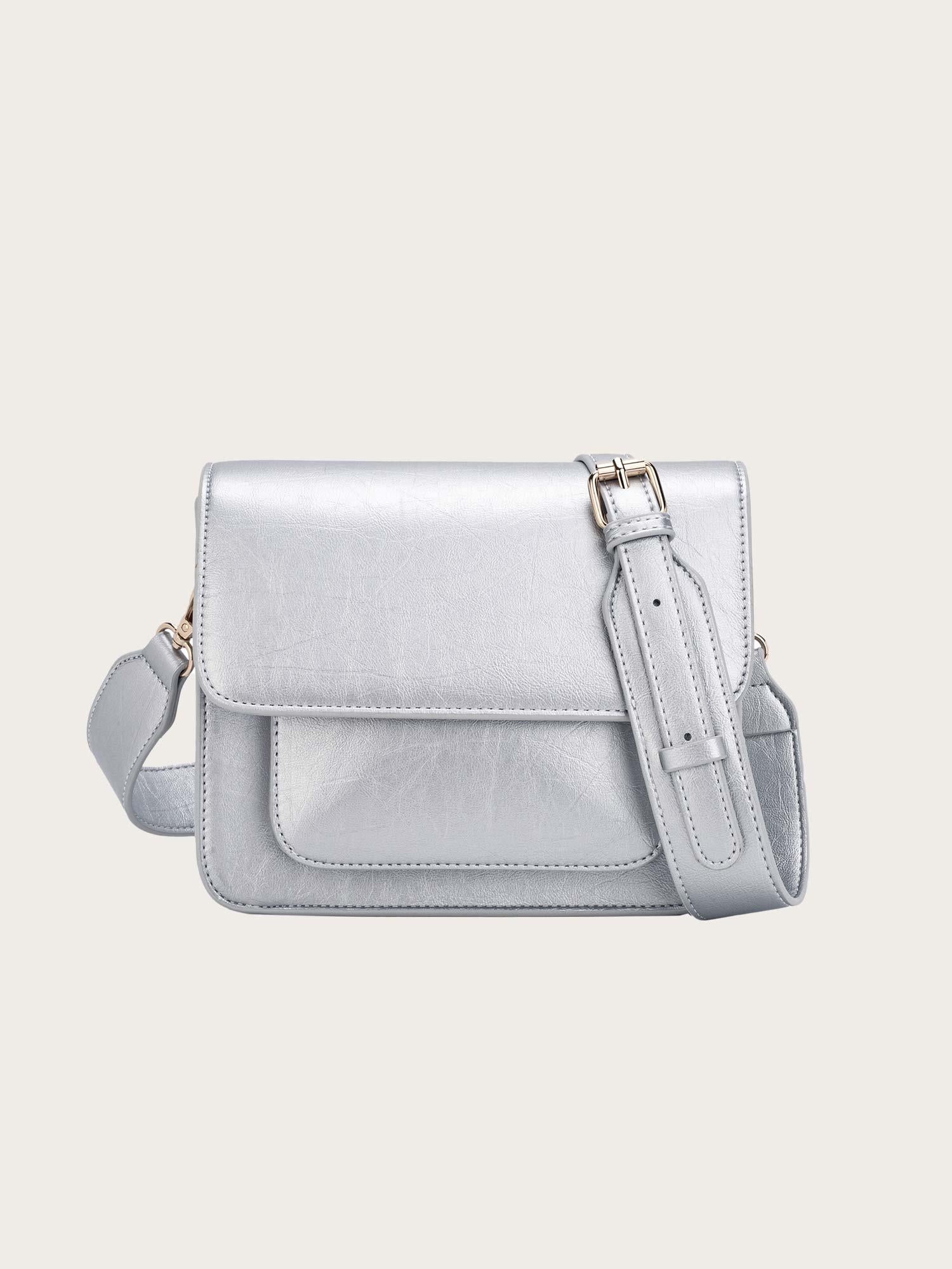 Cayman Pocket Shiny Structure - Silver Cloud