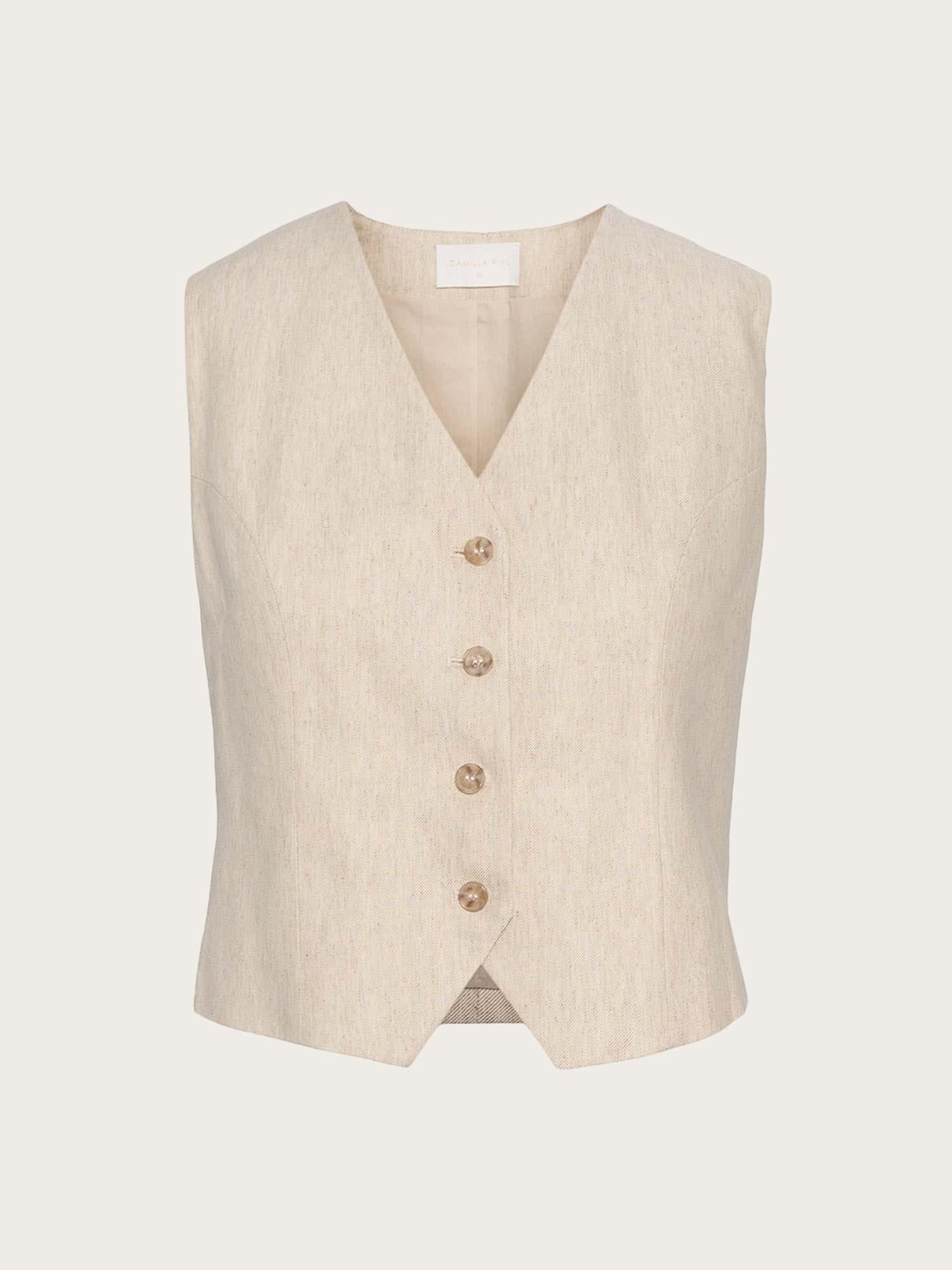 Vivienne Vest - Light Sand Melange