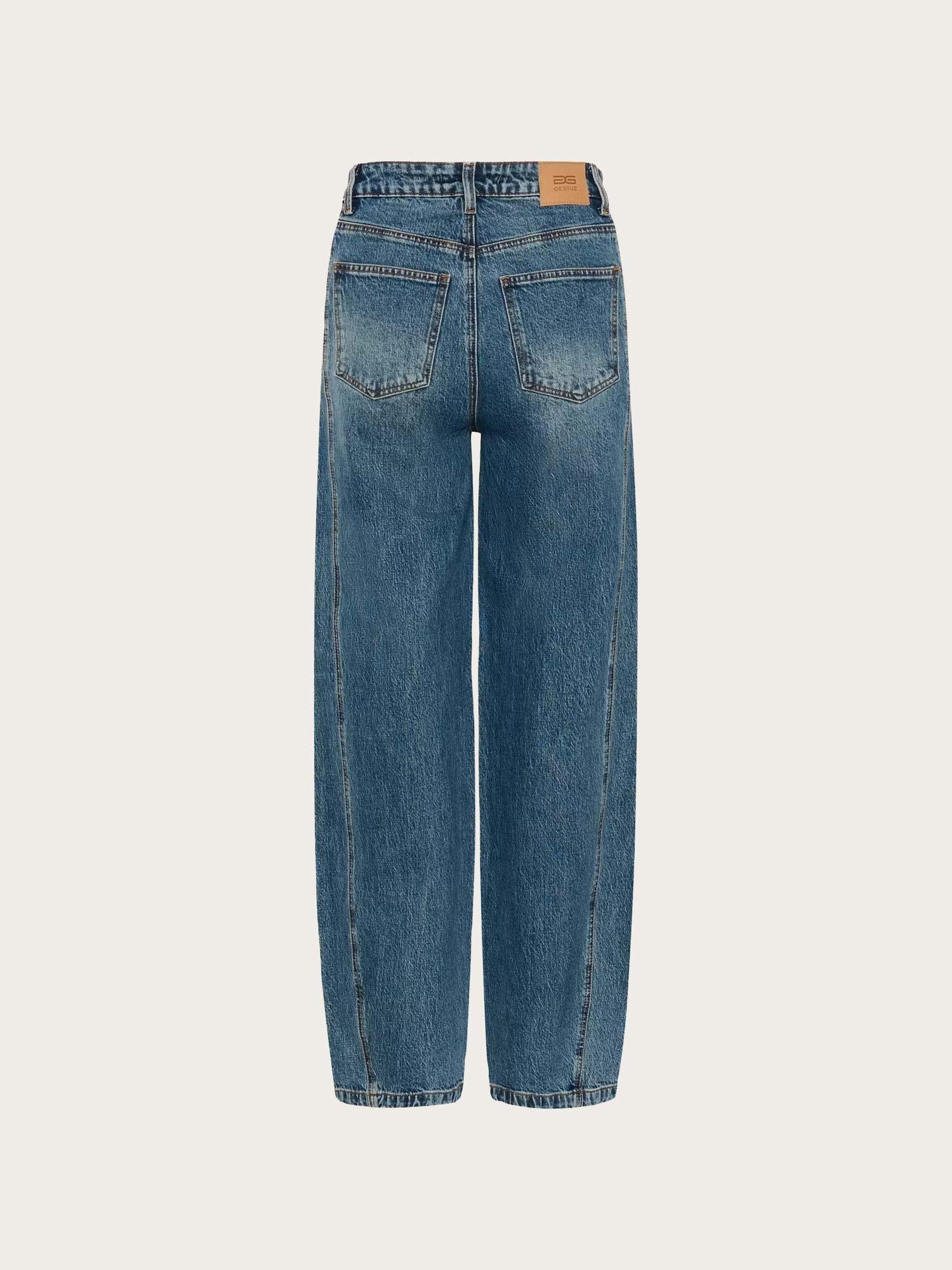Melu HW Barrel Jeans - Classic Mid Blue