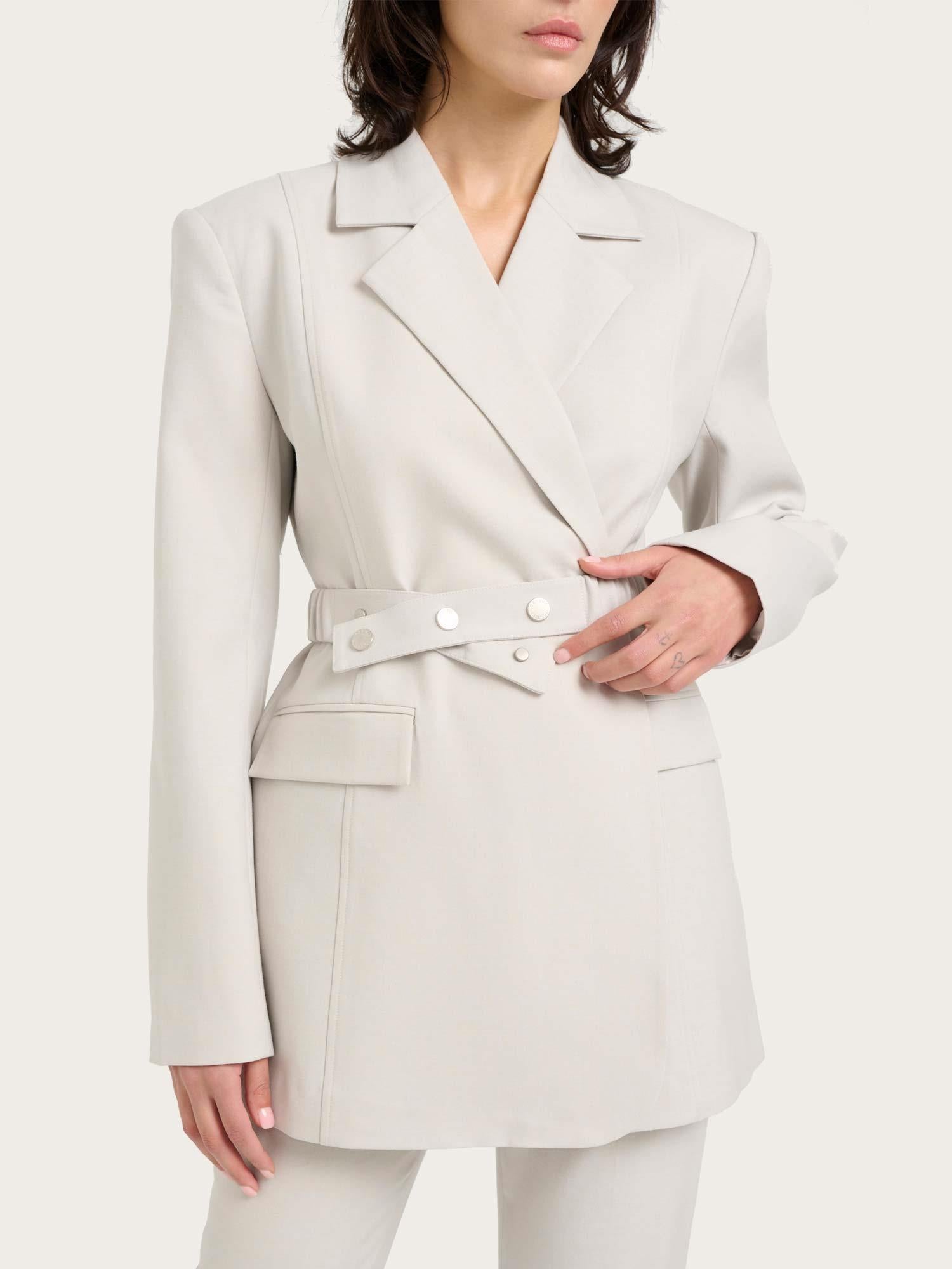 Dagny Blazer - White Onyx Mel